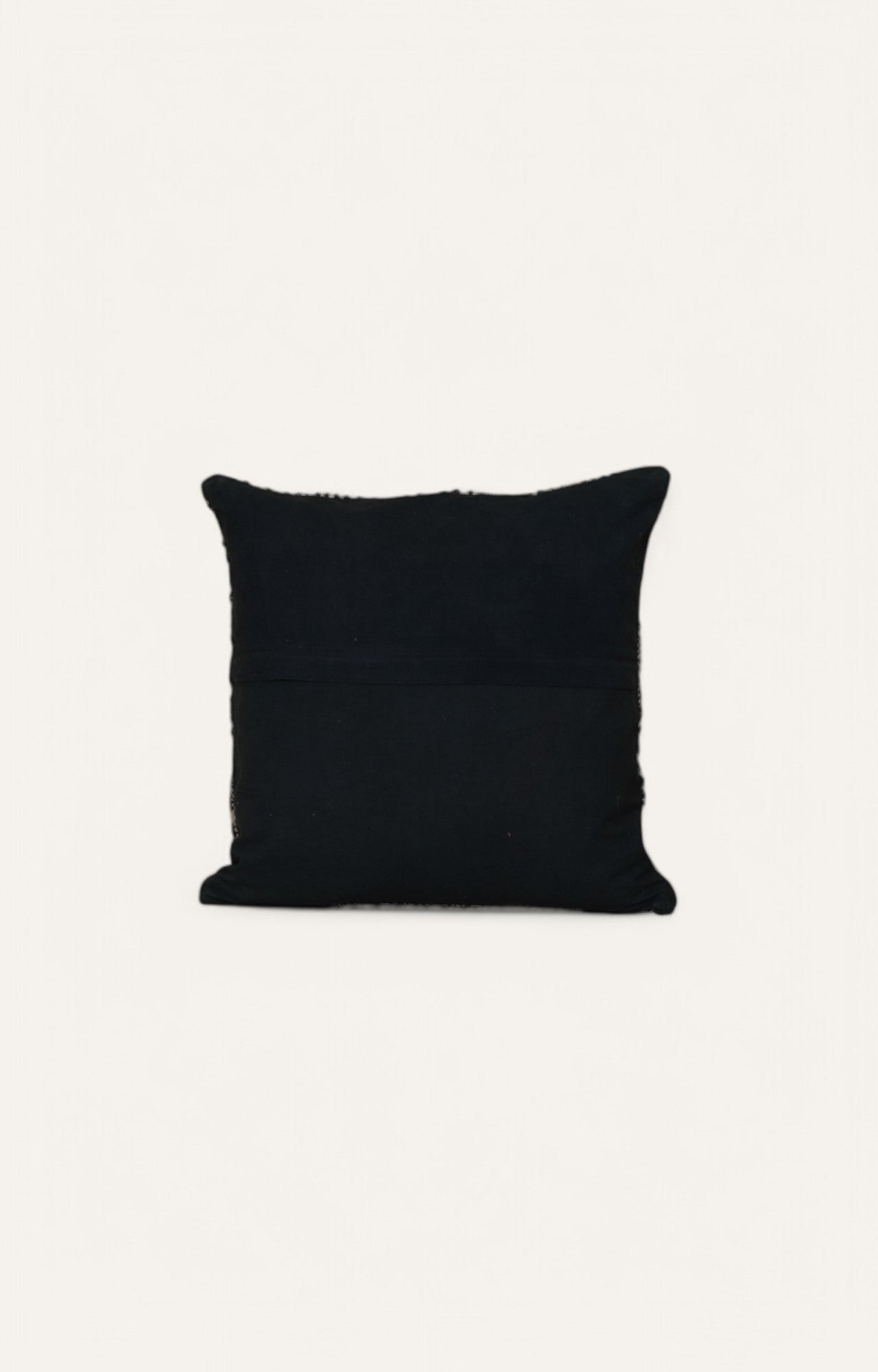 Intricate Patterned Black and White Cushion