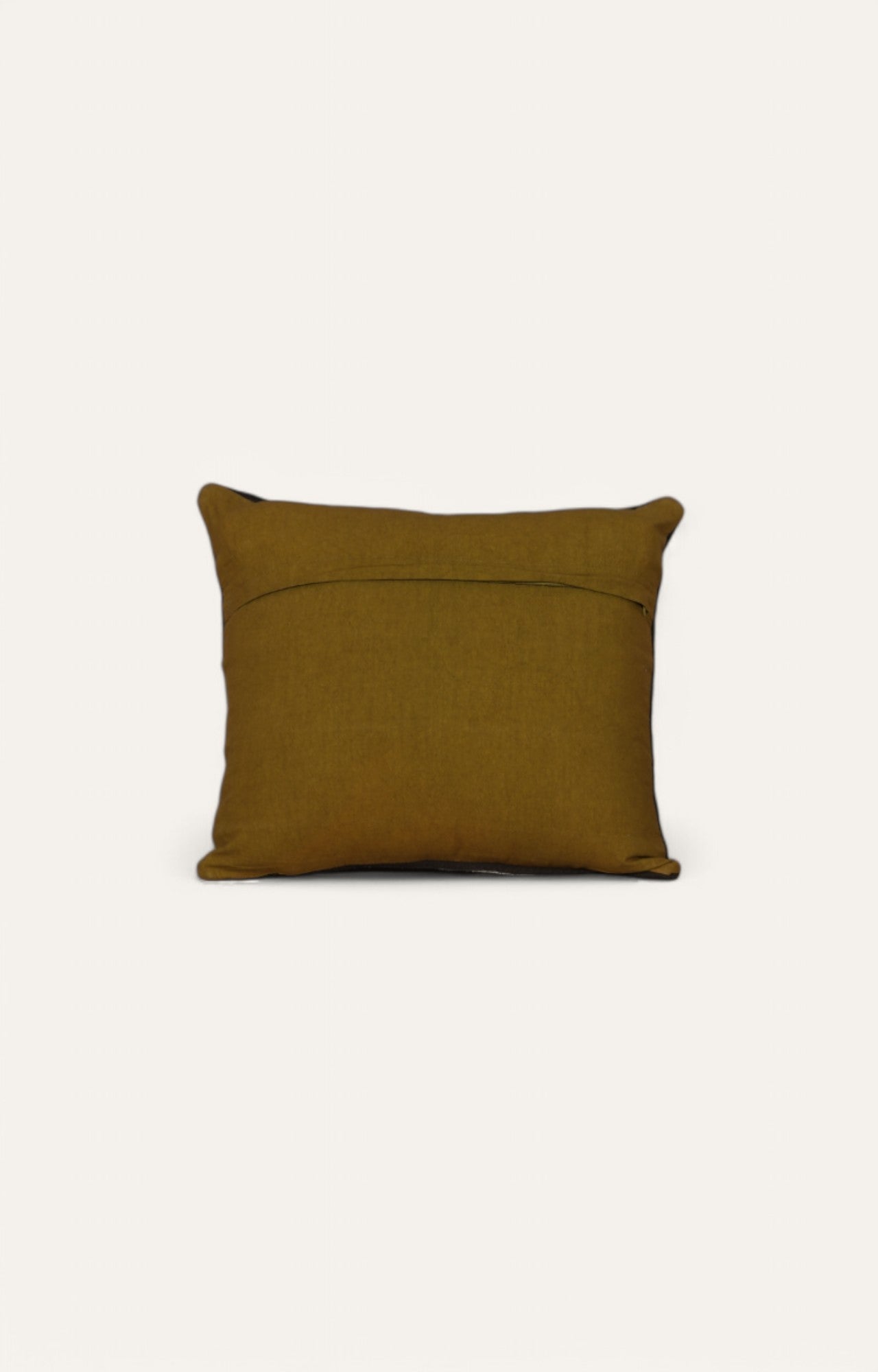 Multicolor Printed Cotton Cushion in Muted Tones