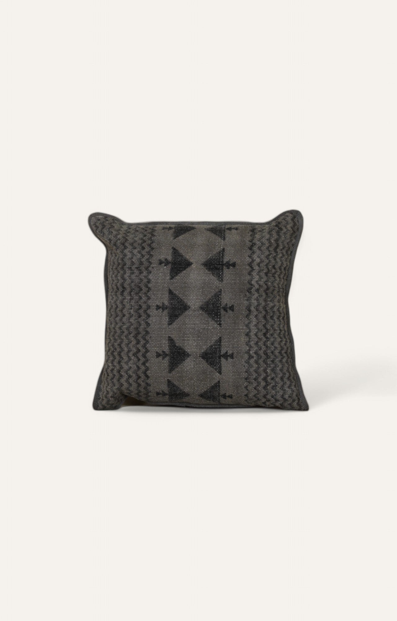 Monochromatic Black Printed Cushion