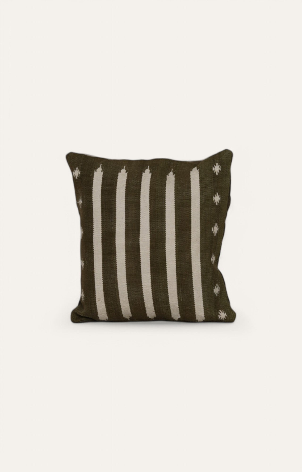 Vertical Stripes Handwoven Cushion