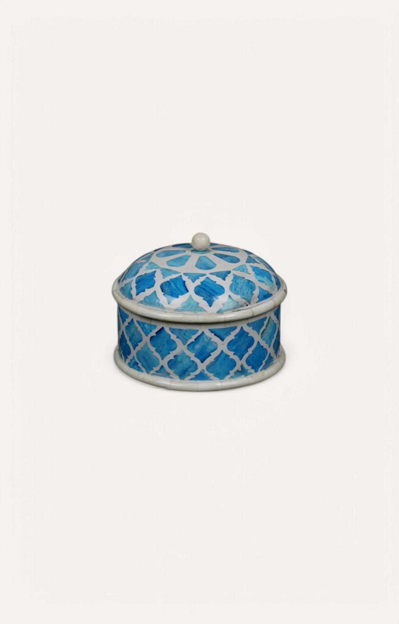 Mosaic Blue Bone Cladded Wooden Box
