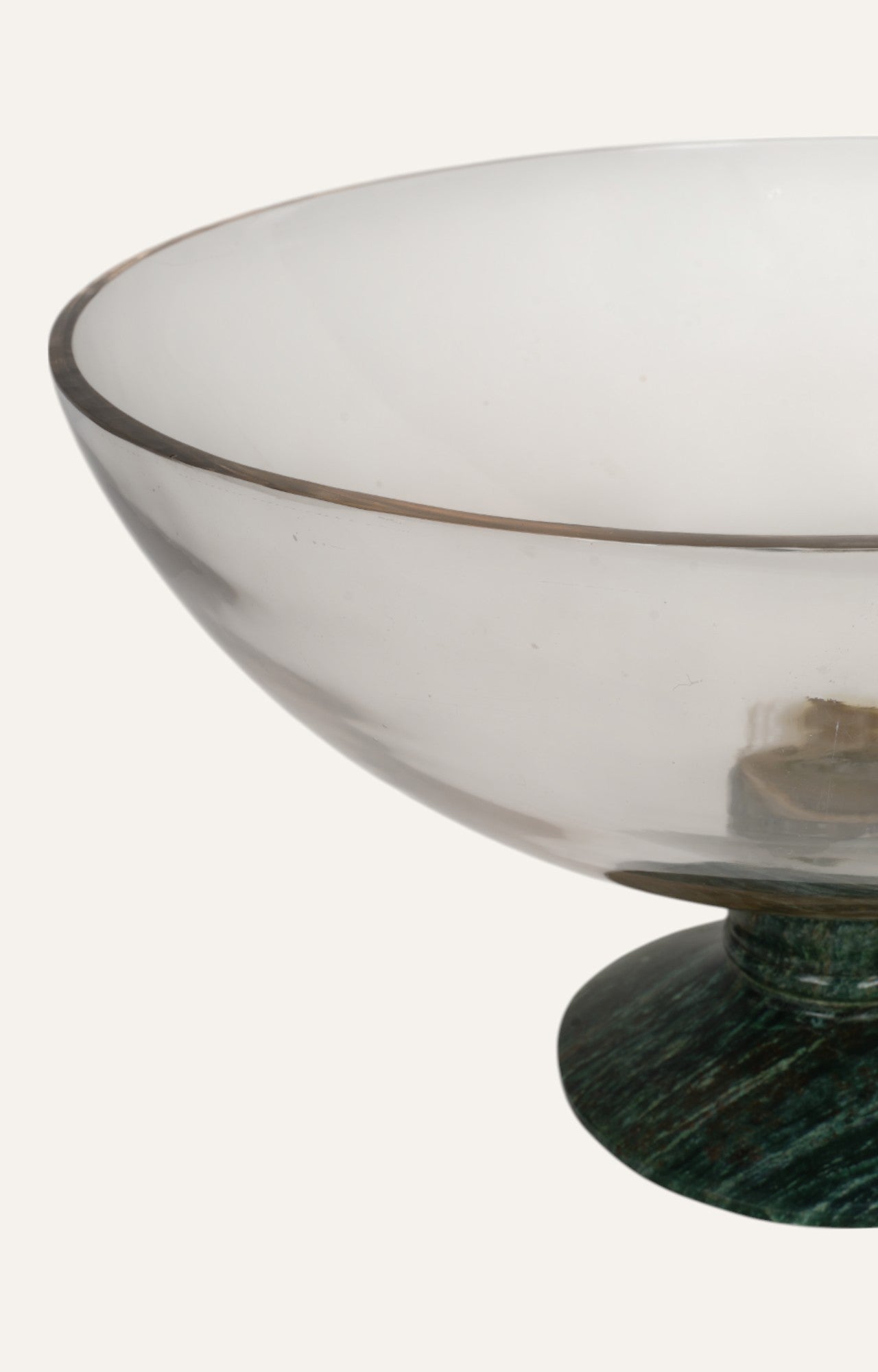 Classy Fruit Bowl with Jade Quartz Base