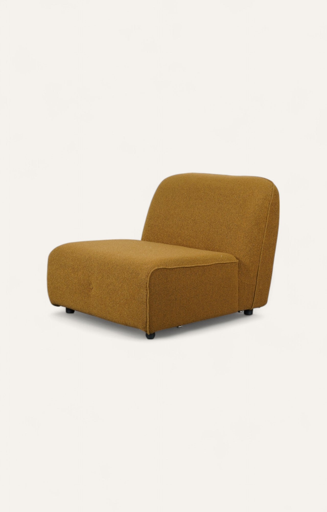 Boucle Mustered L Shape Sofa