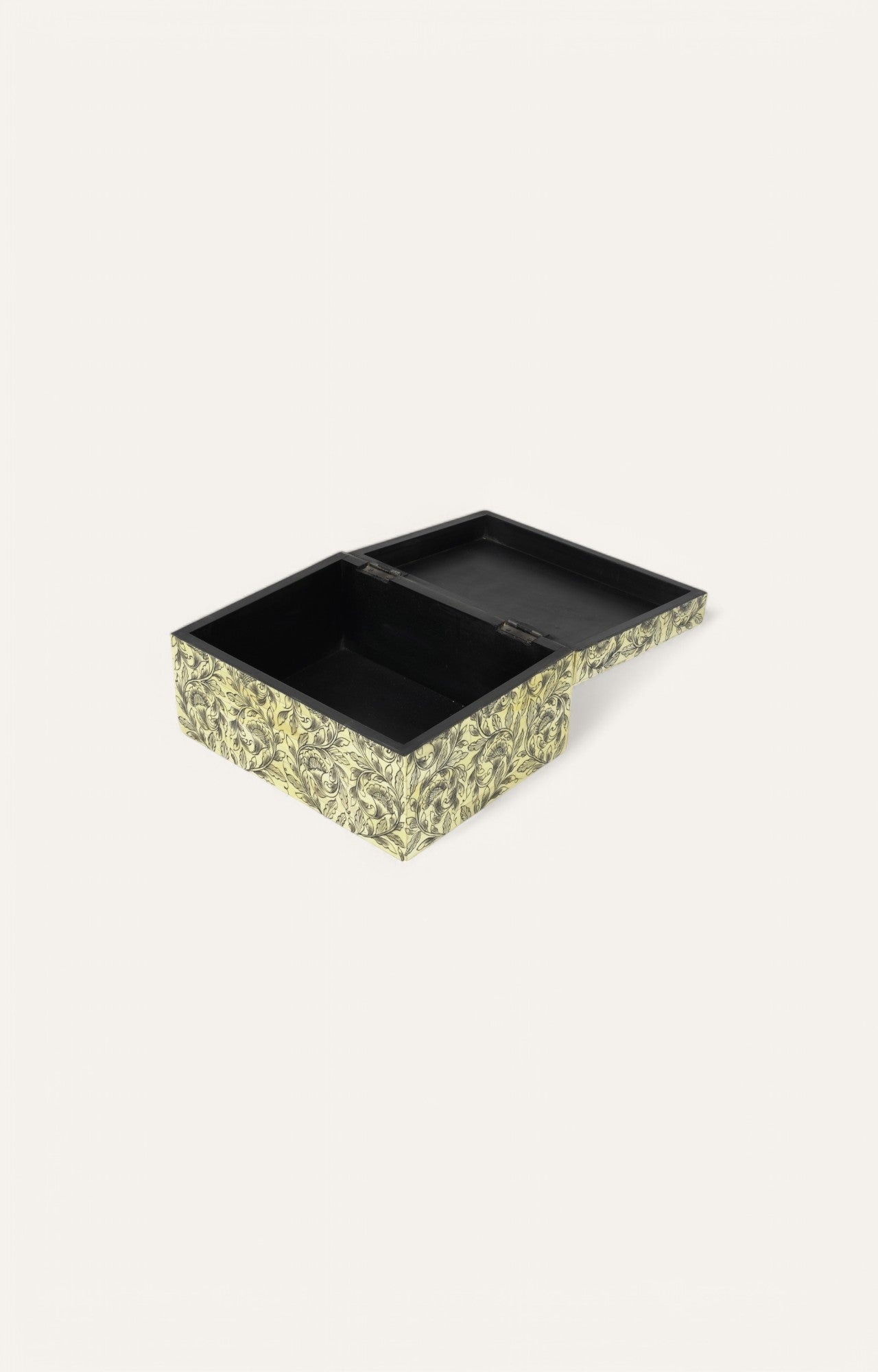 Floral Mango Wood and Bone Antique  Jewelry Box