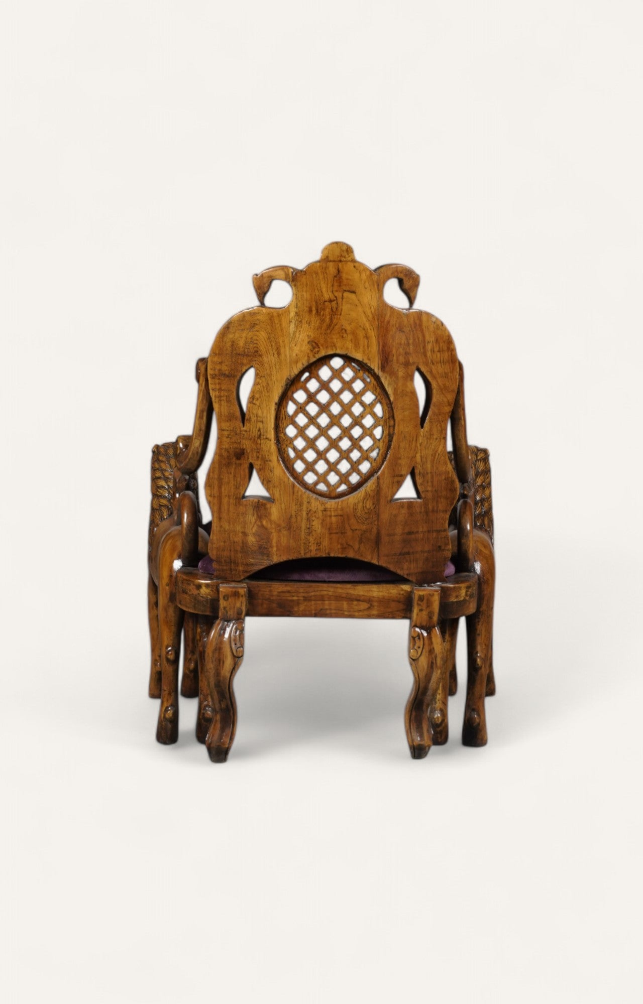 Lion-Arm Teak Chair