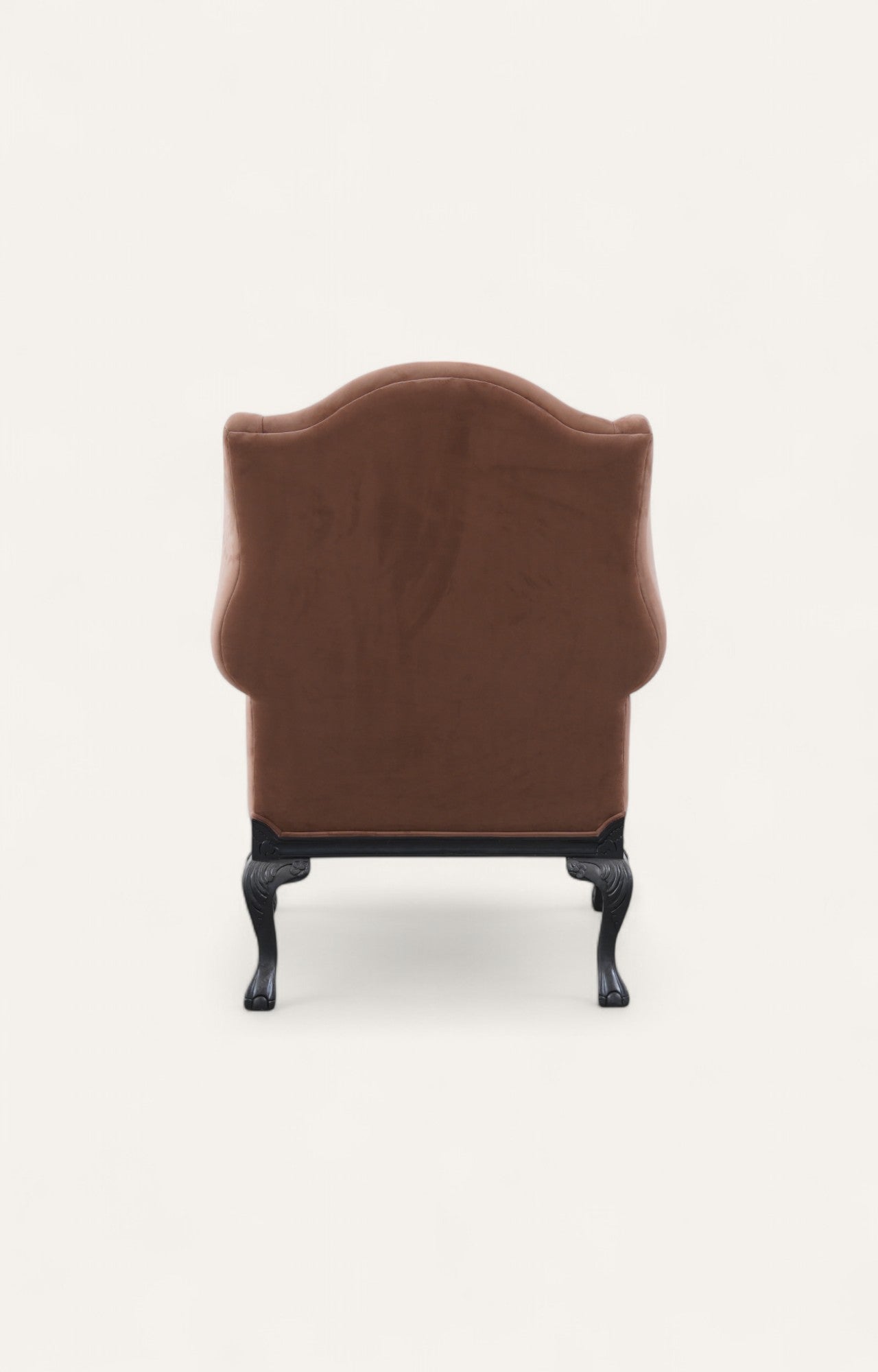 Vintage Wingback Lounge Chair with Cushion