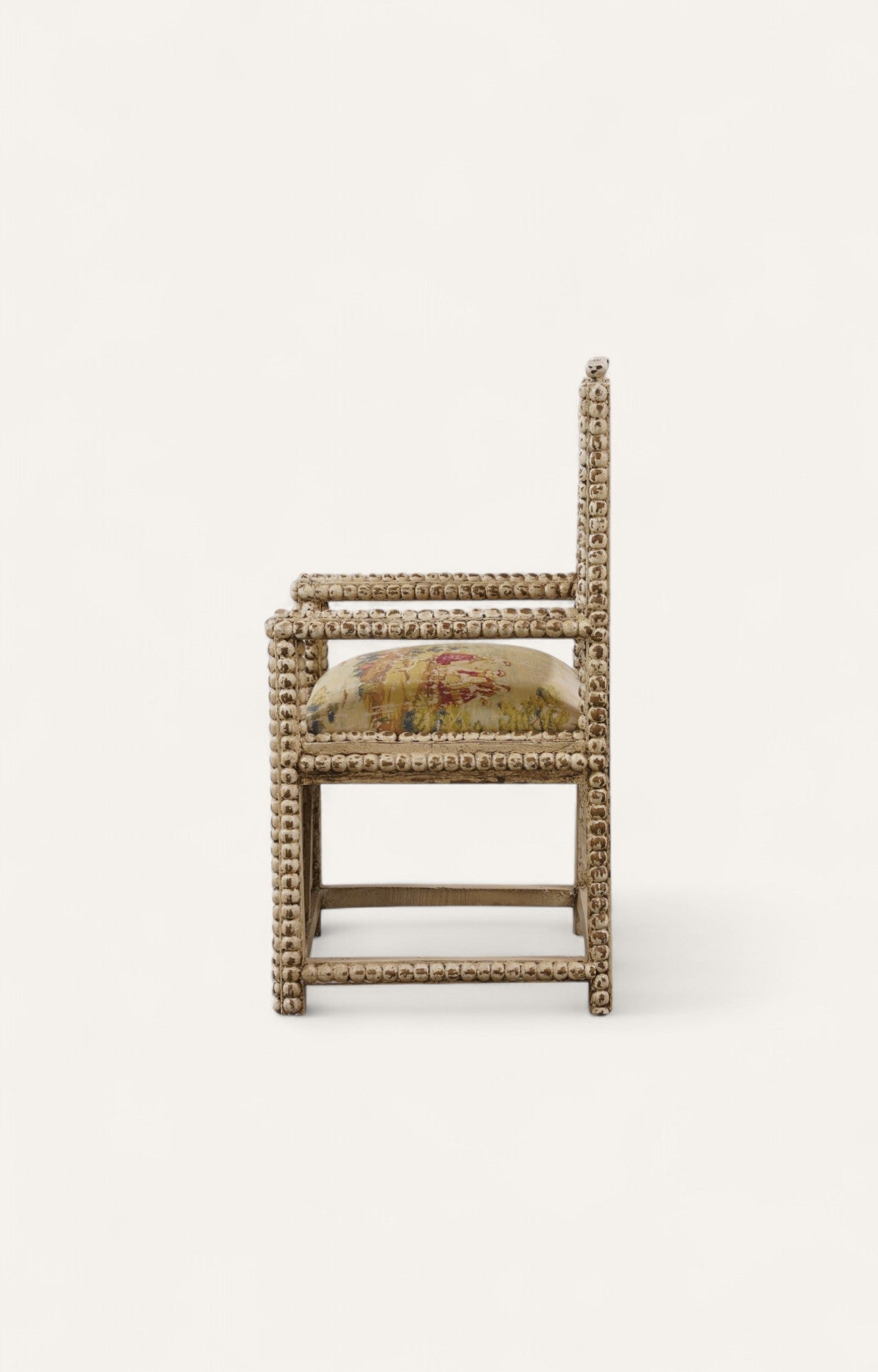 Ornate Teak Wood Armchair