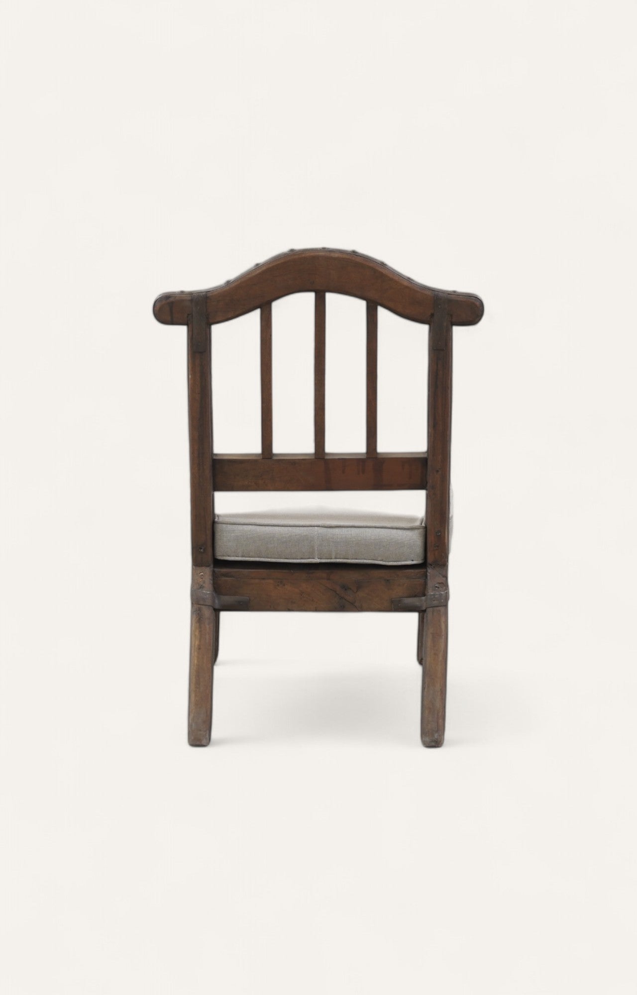 Industrial Accent Chair in Acacia & Metal