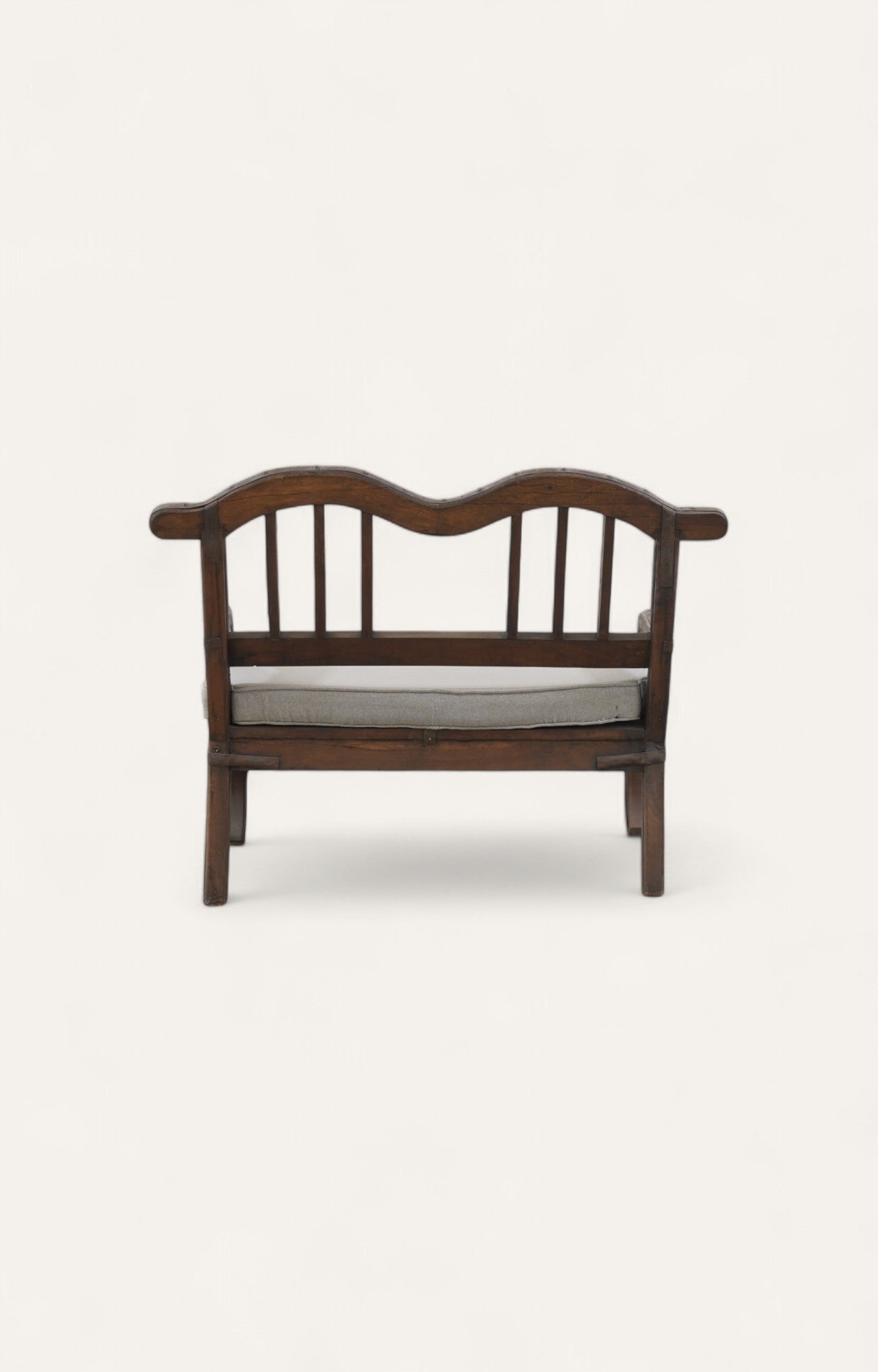 Arched Metal Accent Chair with Metal Detailing