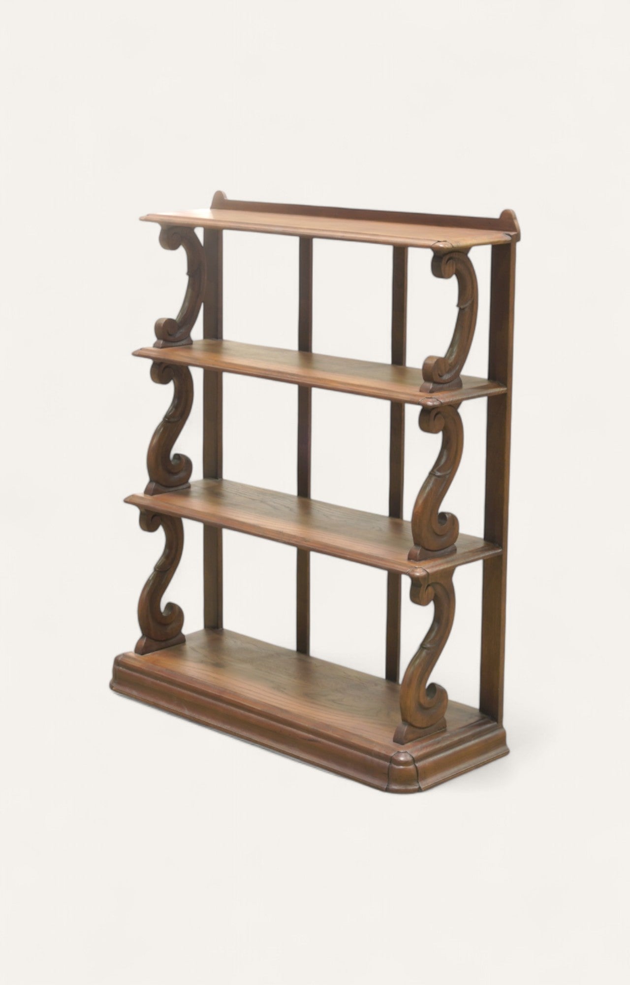 Colonial Scrollwork Acacia Wood Shelf