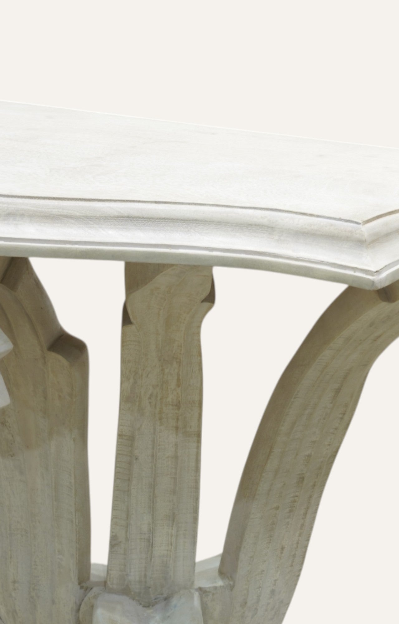 Classical Tulip Carved Wooden Console Table