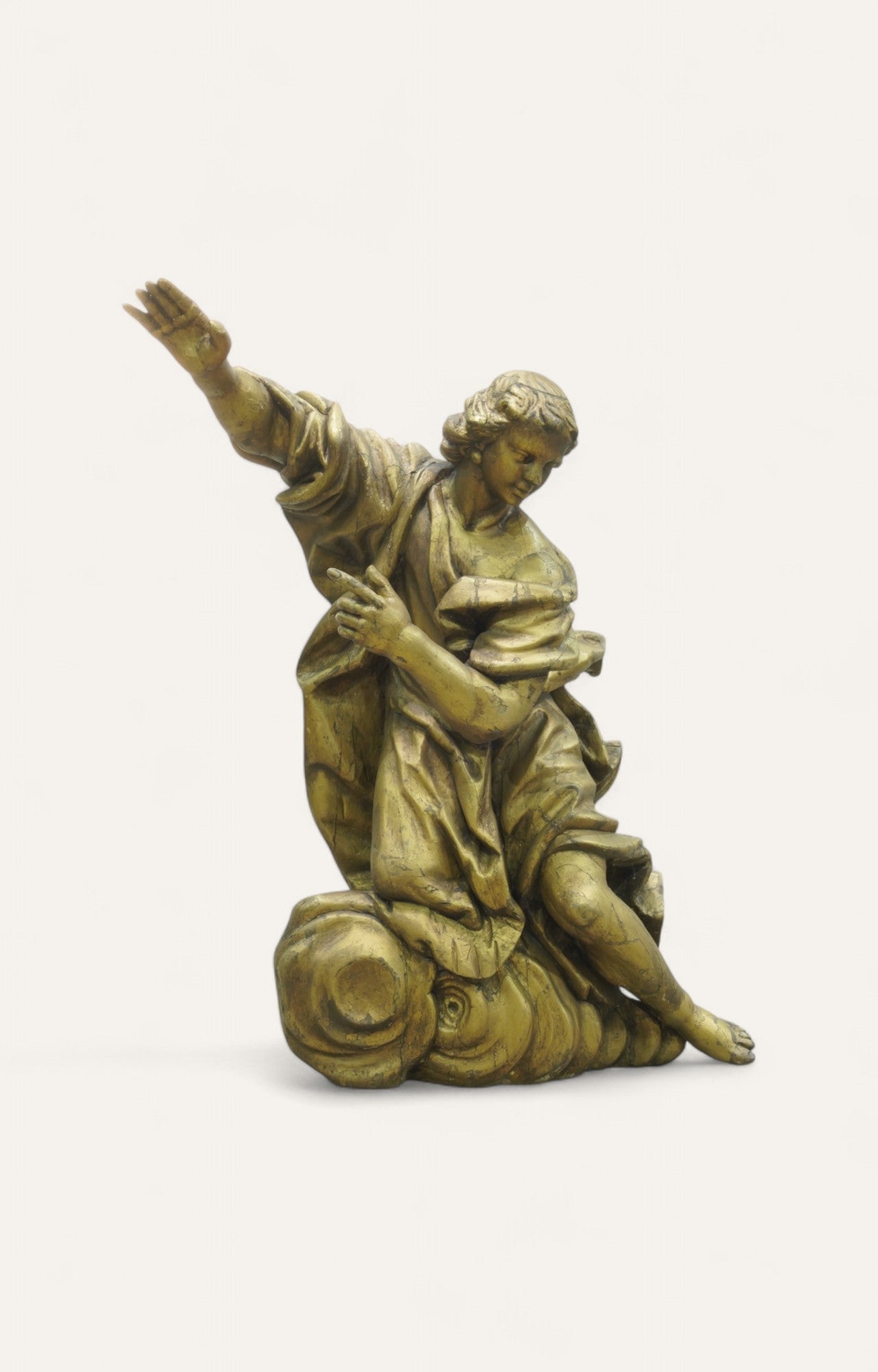 Baroque Kneeling Angel Statue