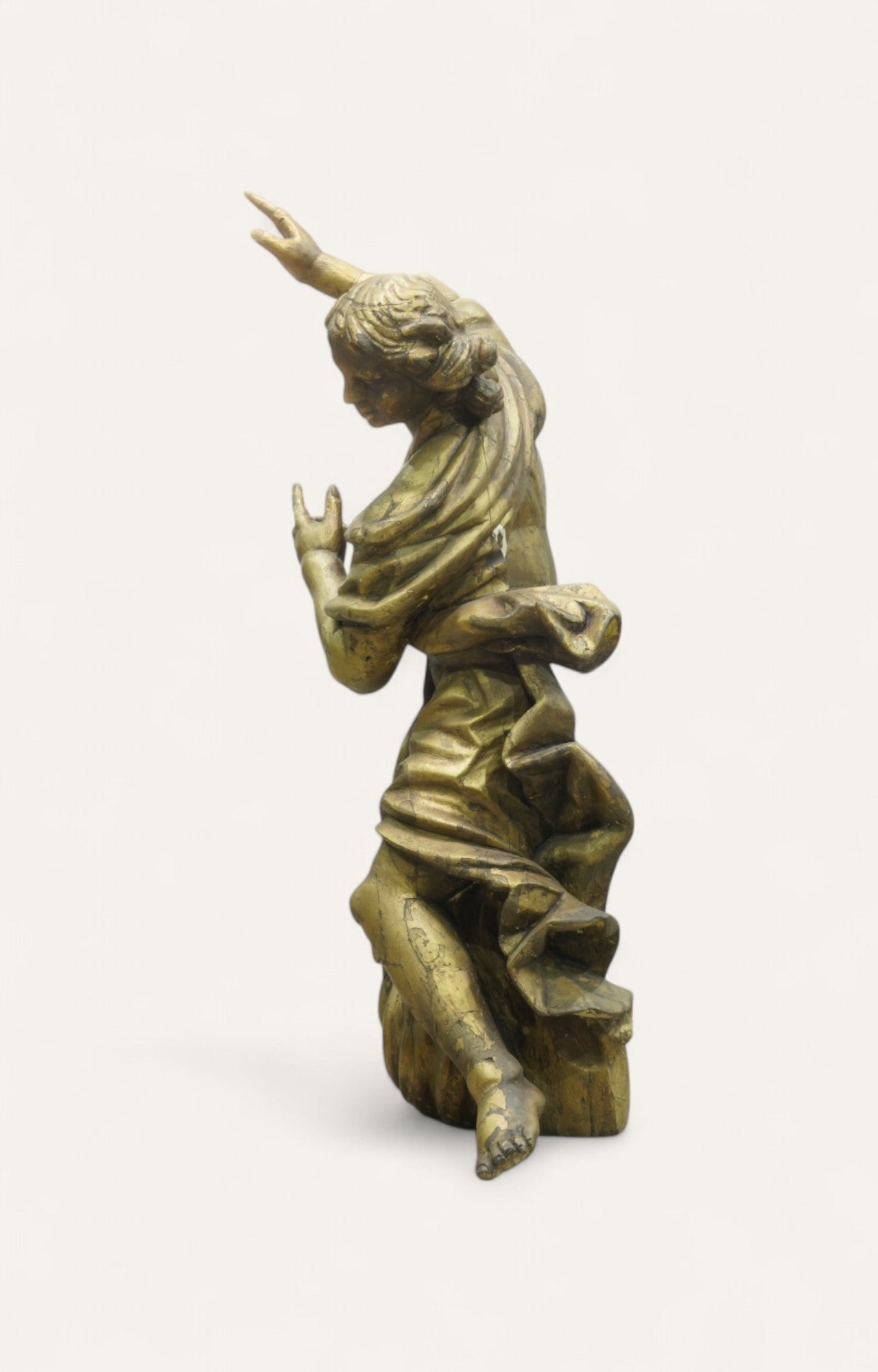 Baroque Kneeling Angel Statue