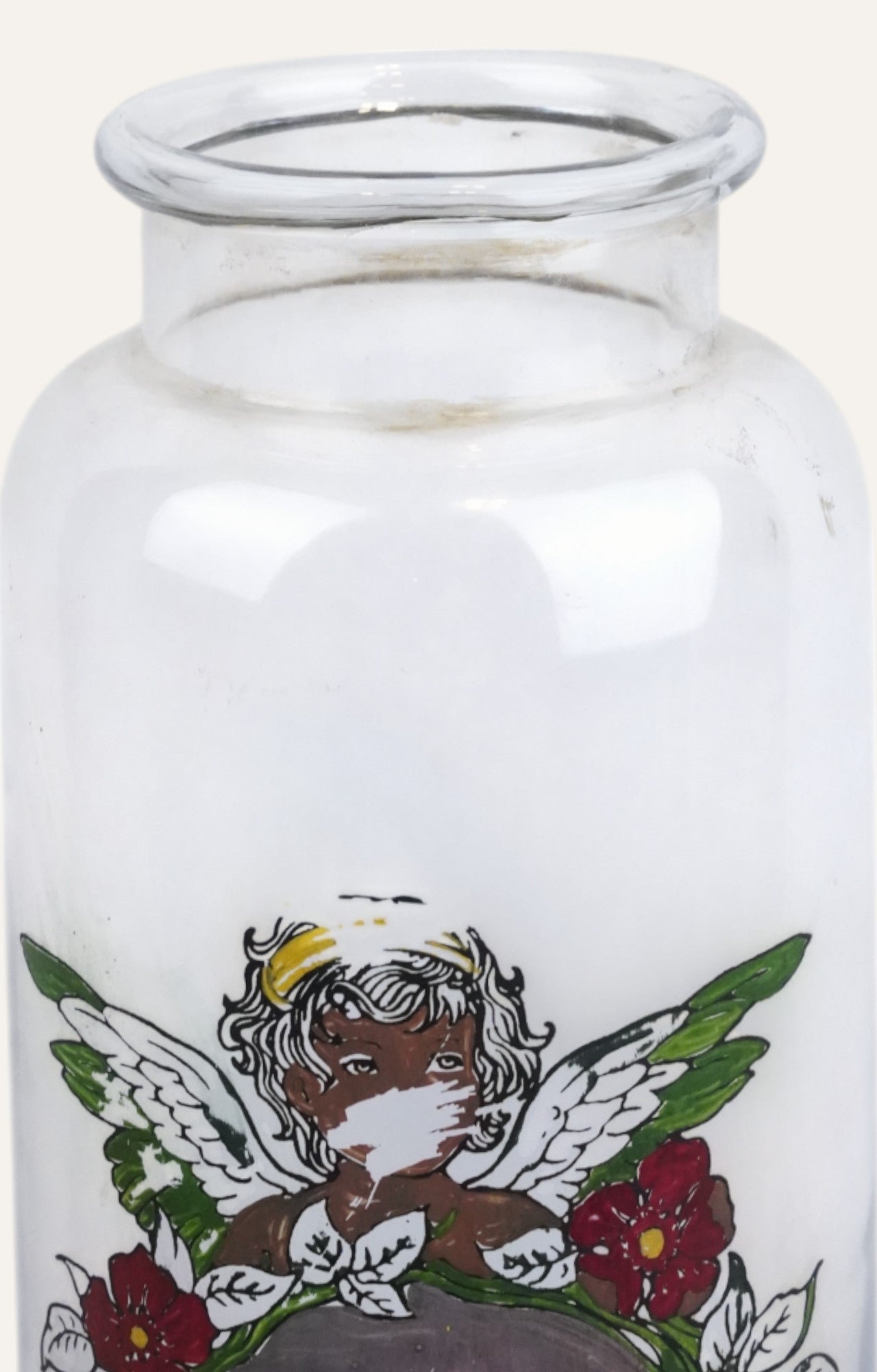 Floral Mason Jar Vase