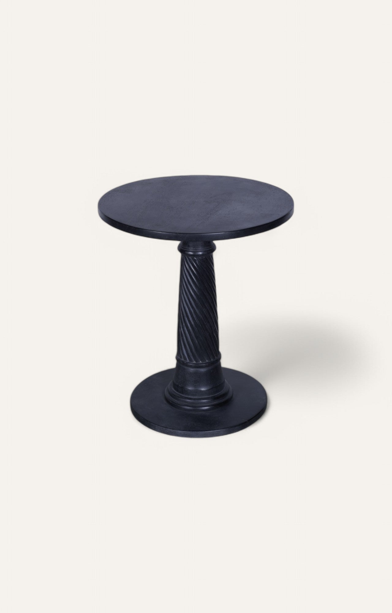 Fluted center leg side table