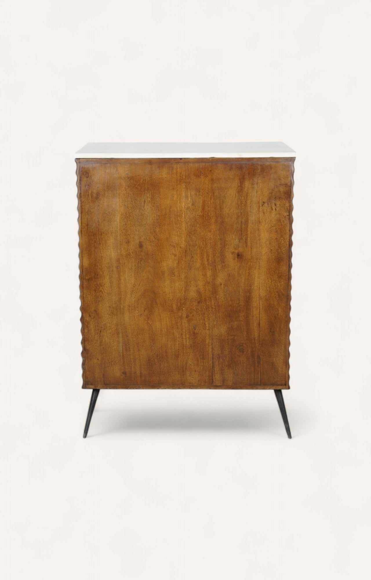 Walnut Wooden Cabinet with Marble Top