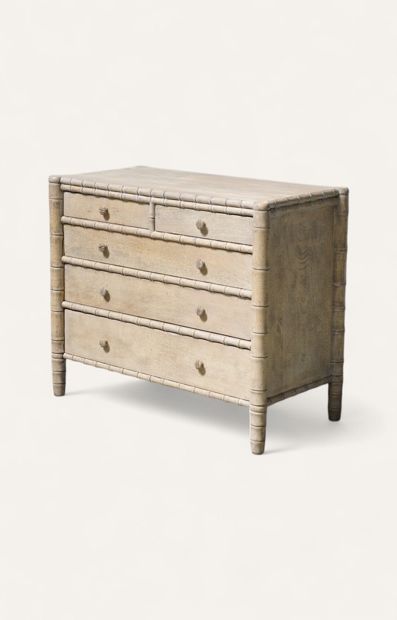 Coastal Bamboo-Style Chest of Drawers