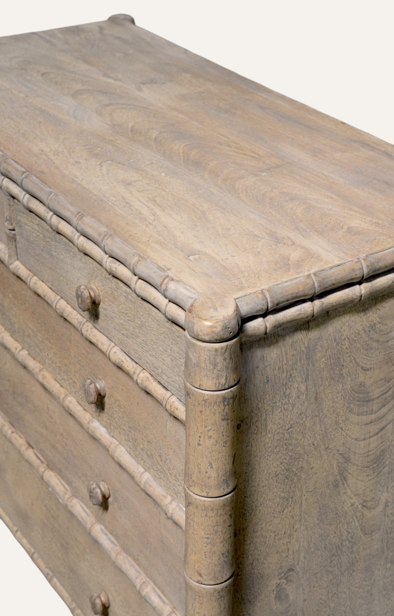 Coastal Bamboo-Style Chest of Drawers