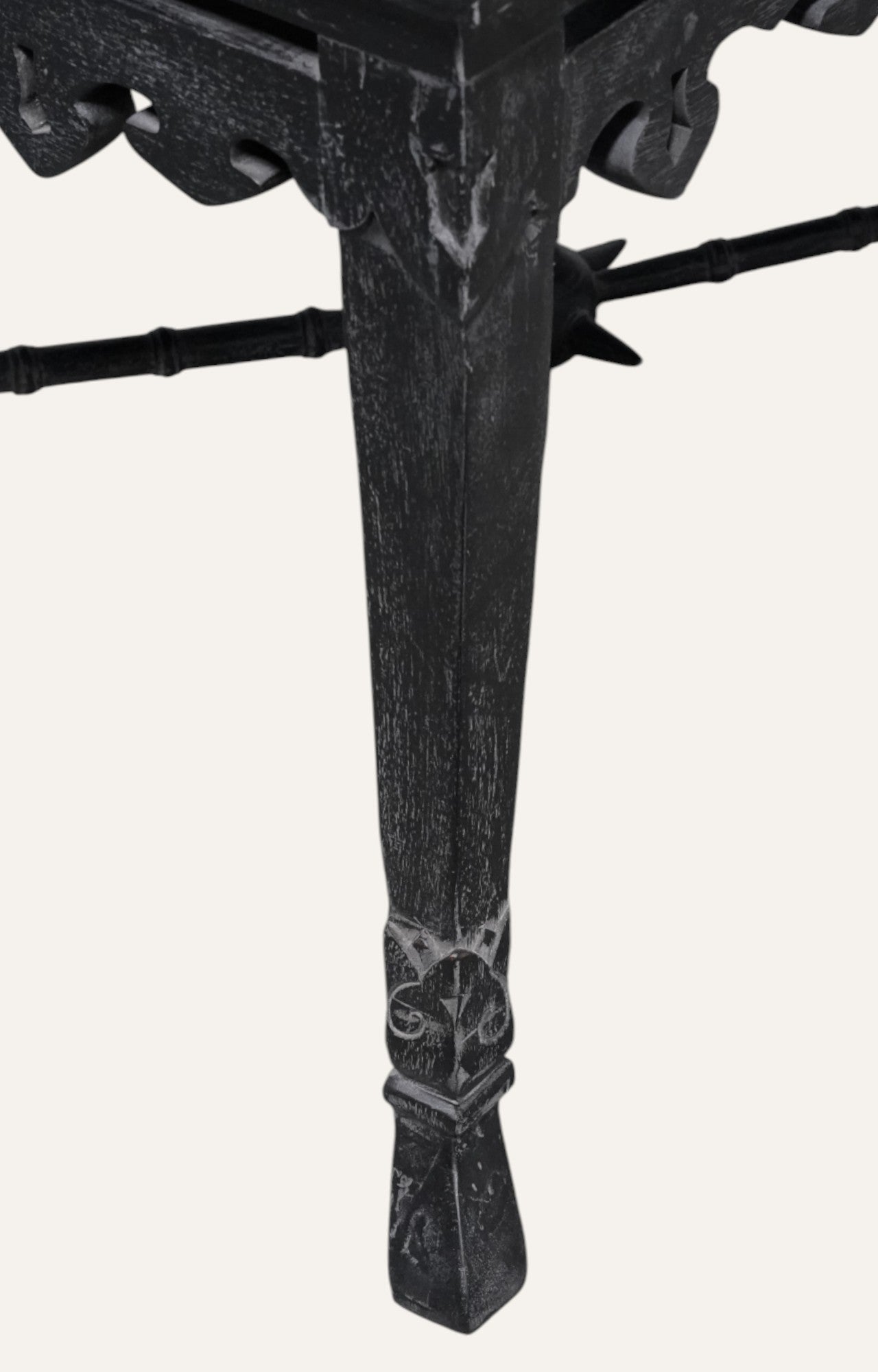 Lace Trim Black Table