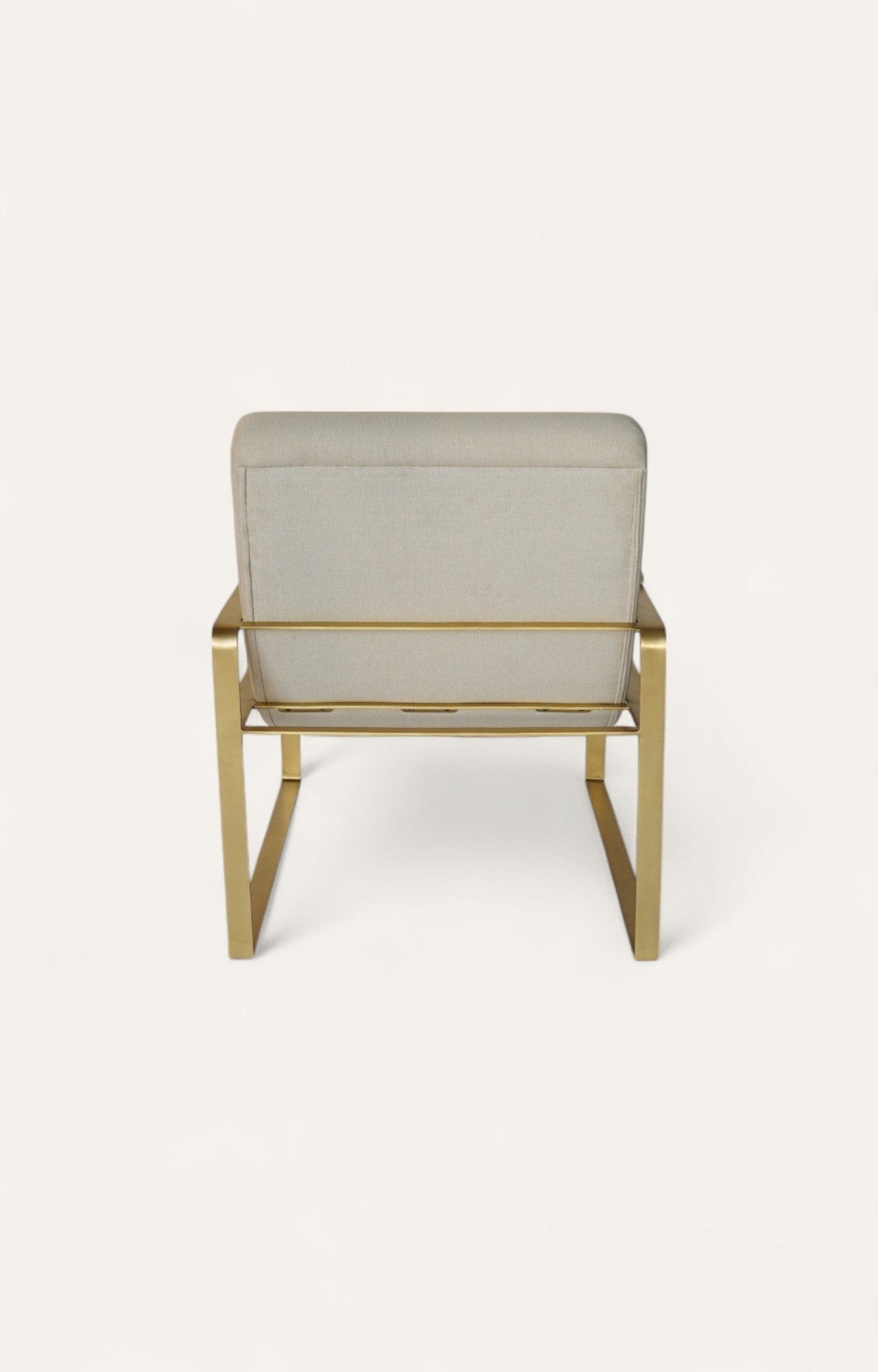 Sculptural Metal Lounge Chair in Bouclé & Foam