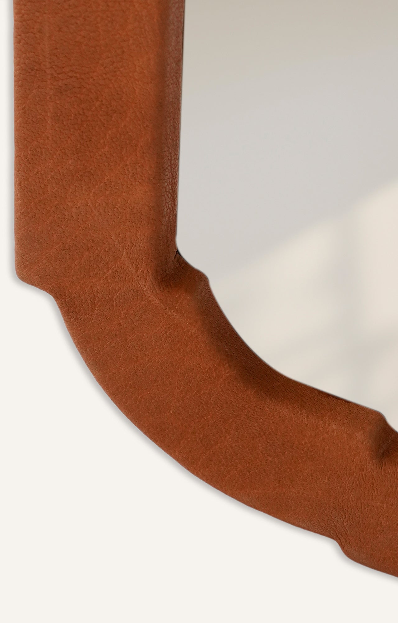 Leather Upholstered Mirror