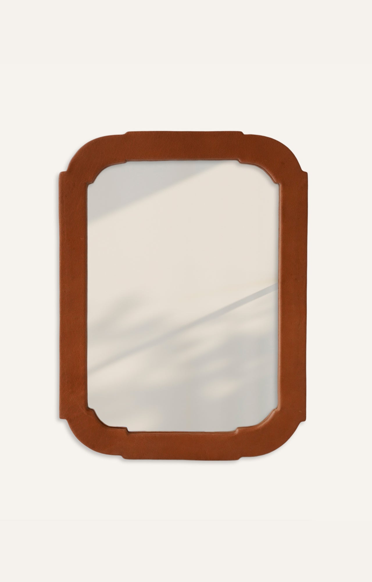 Leather Upholstered Mirror