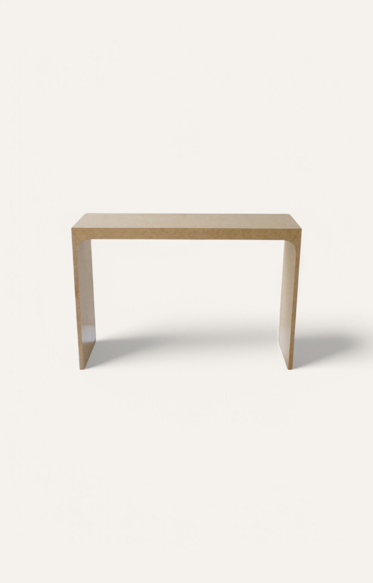Modern Textured Ivory Arched Console table