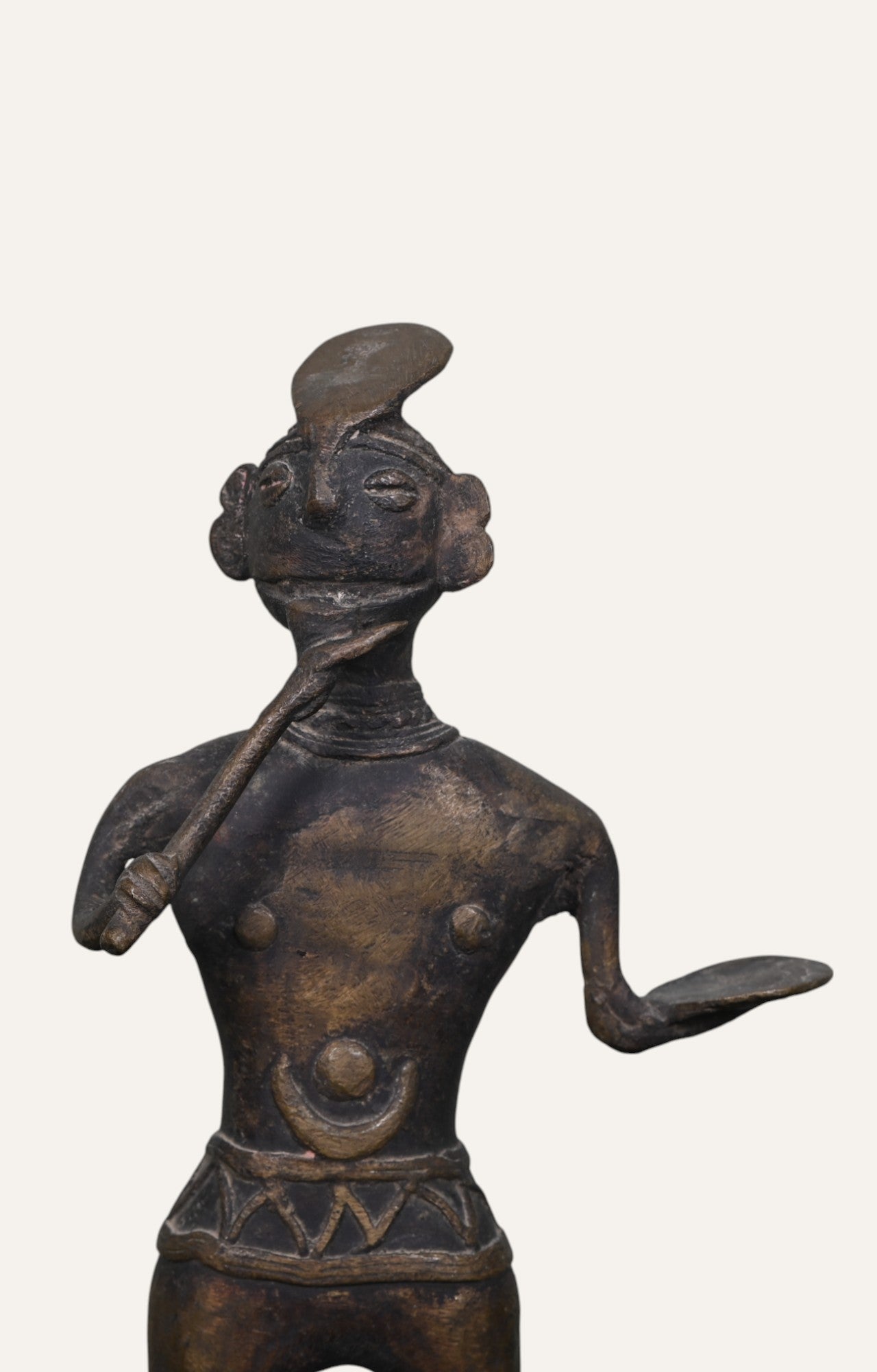 Warrior Man Brass Sculpture