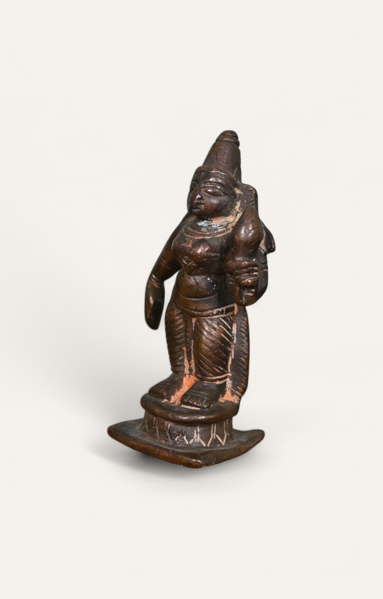 Lakshmi Goddess Indian Bronze Sculpture