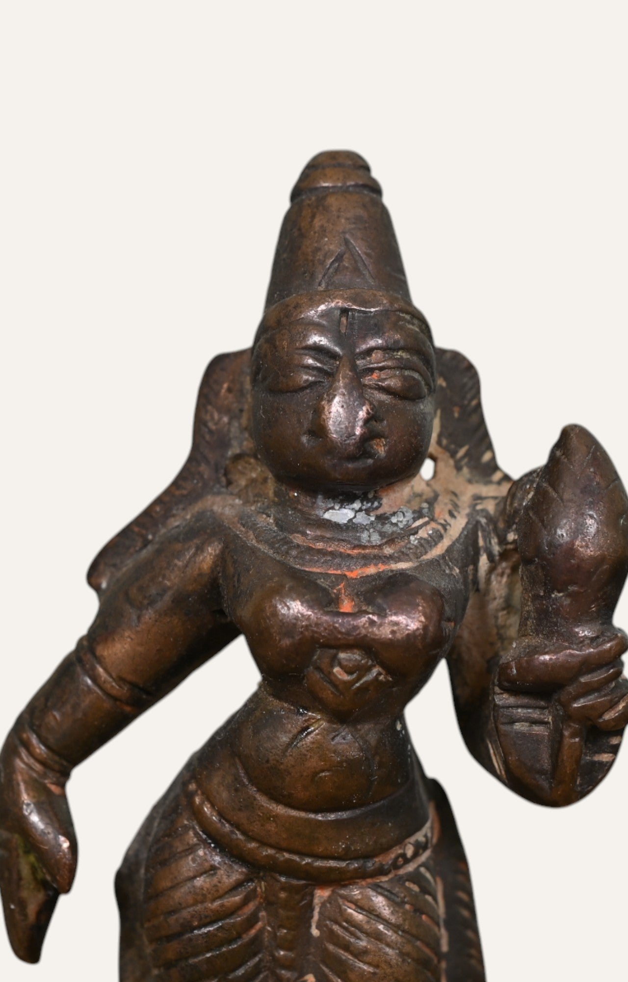 Lakshmi Goddess Indian Bronze Sculpture