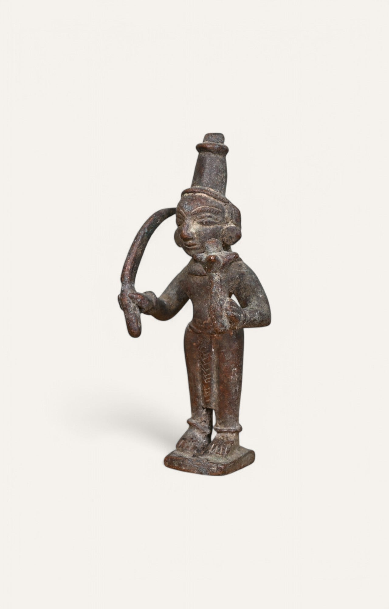 Warrior with Sword Brass Antique Sculpture