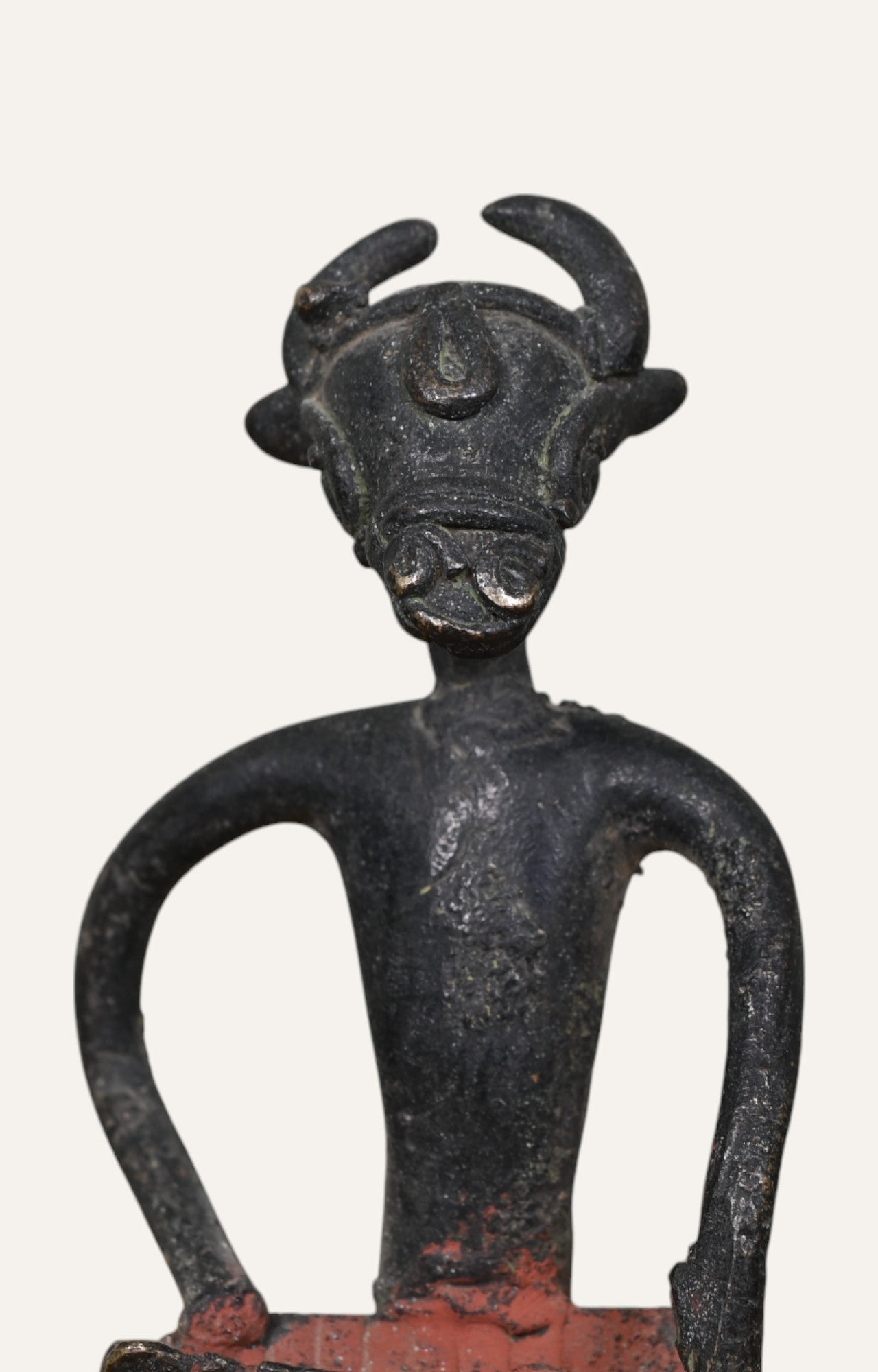 Animal Face Brass Figurine