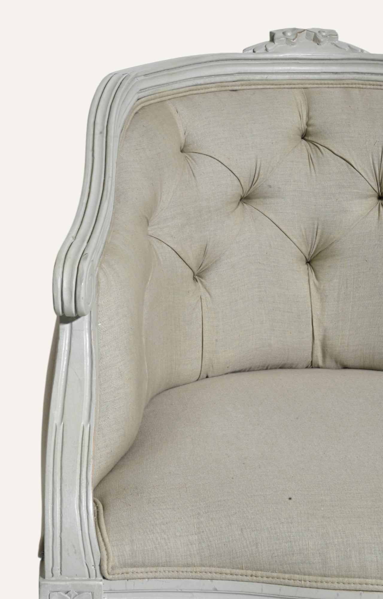 Upholstered Wooden Arm Chair