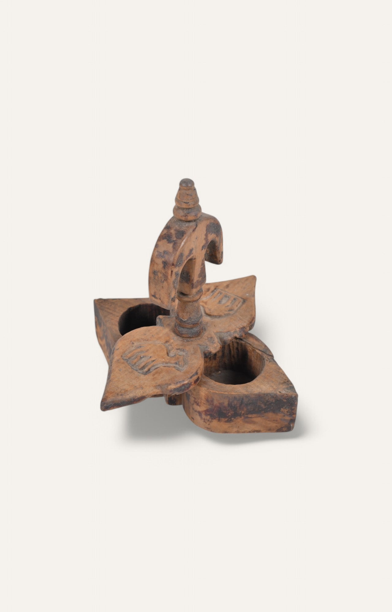 Tribal Petal Shaped Wooden Tikka Box