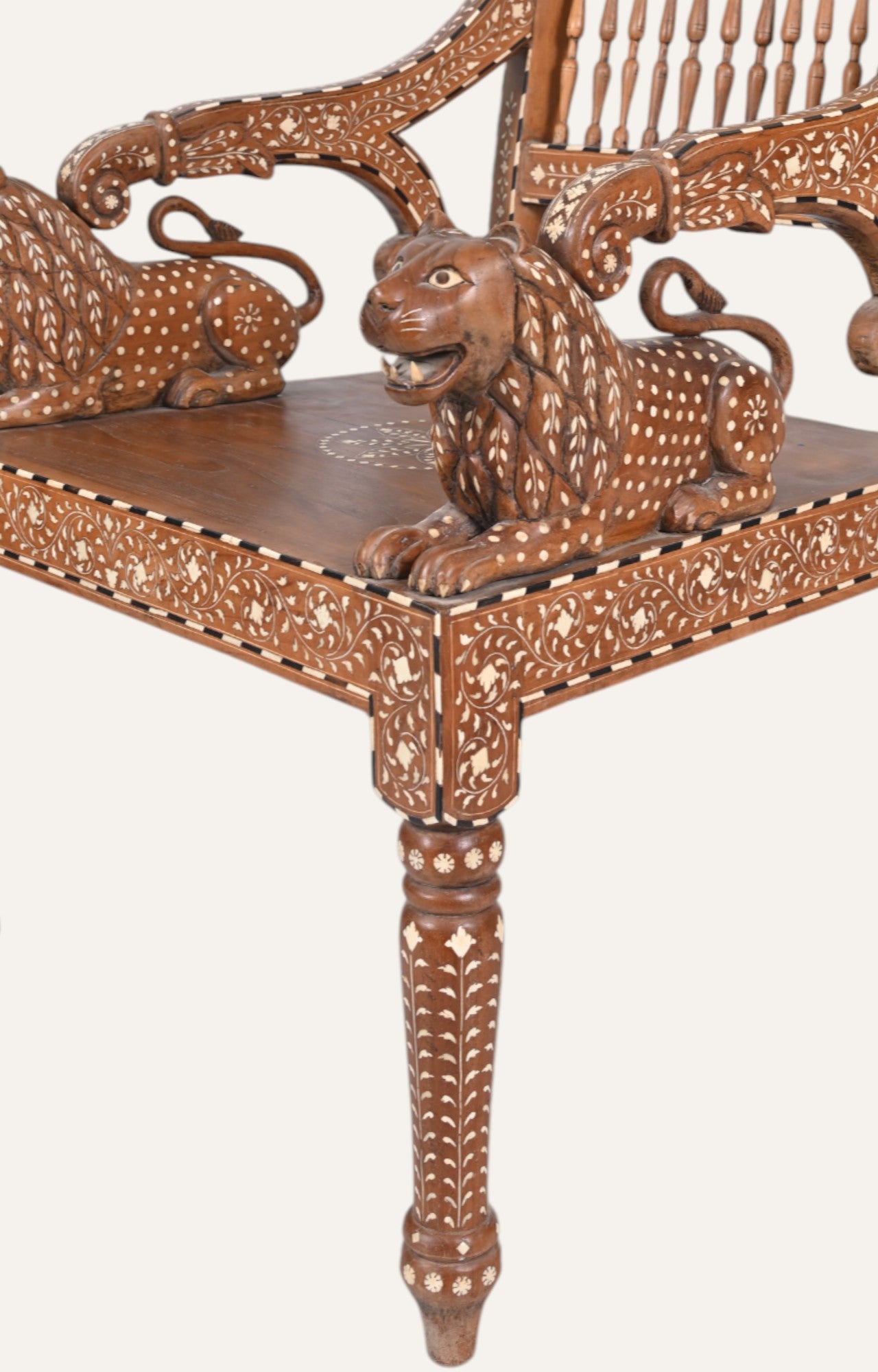Bone Inlay Arm Chair