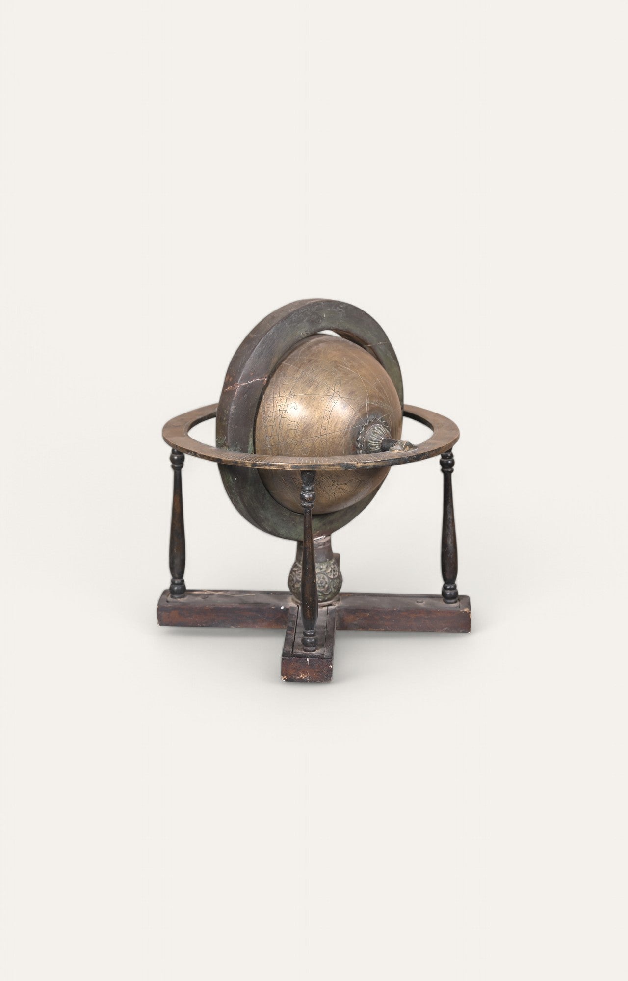 Antique Islamic Brass Globe
