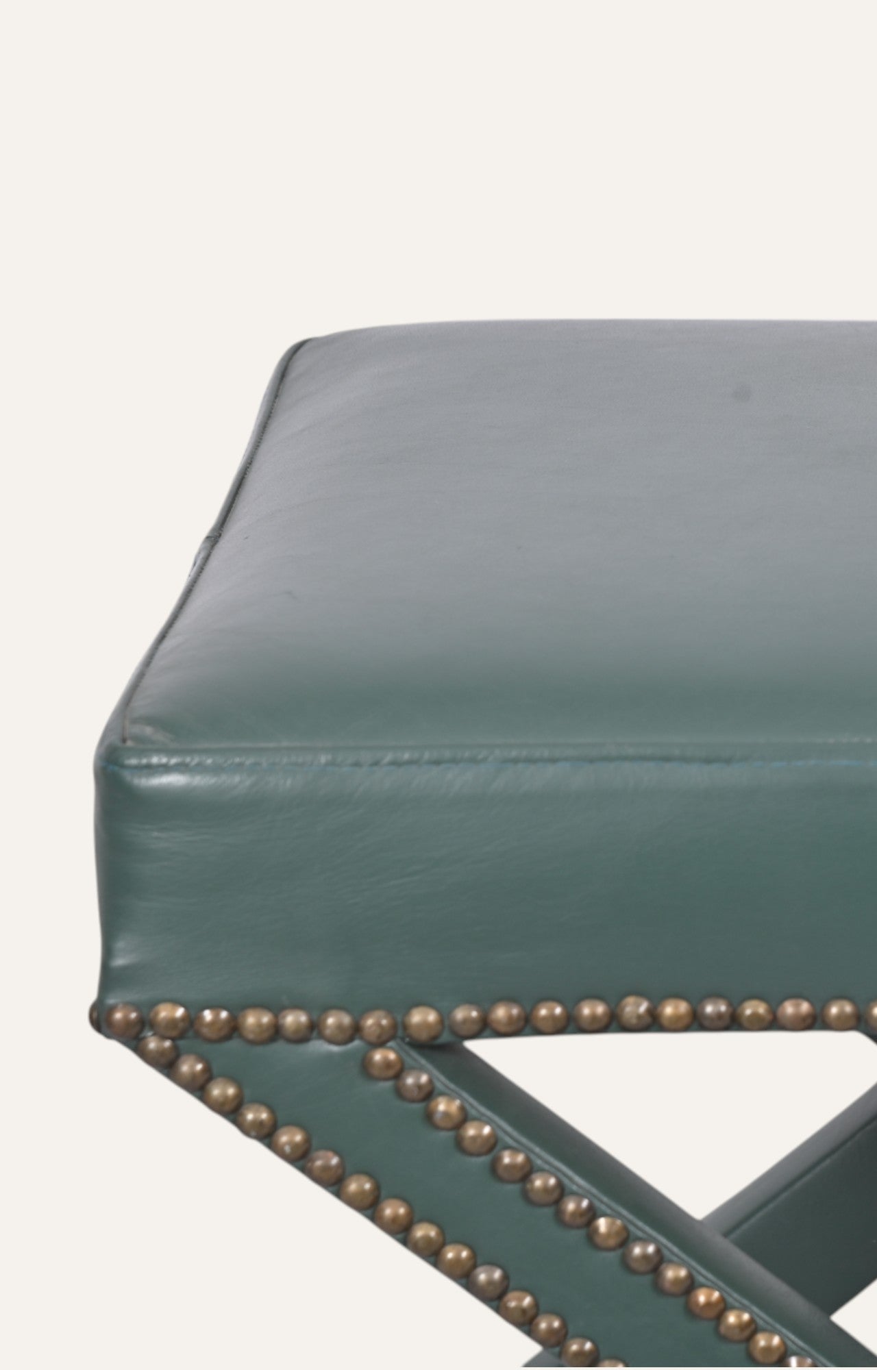 Leather Upholstered Stool