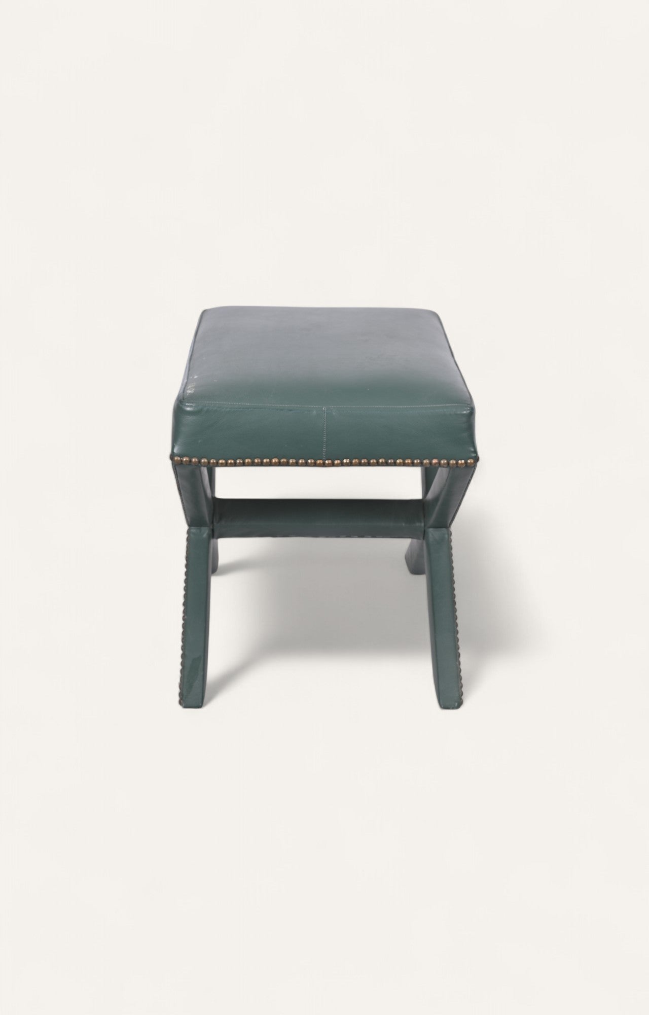 Leather Upholstered Stool
