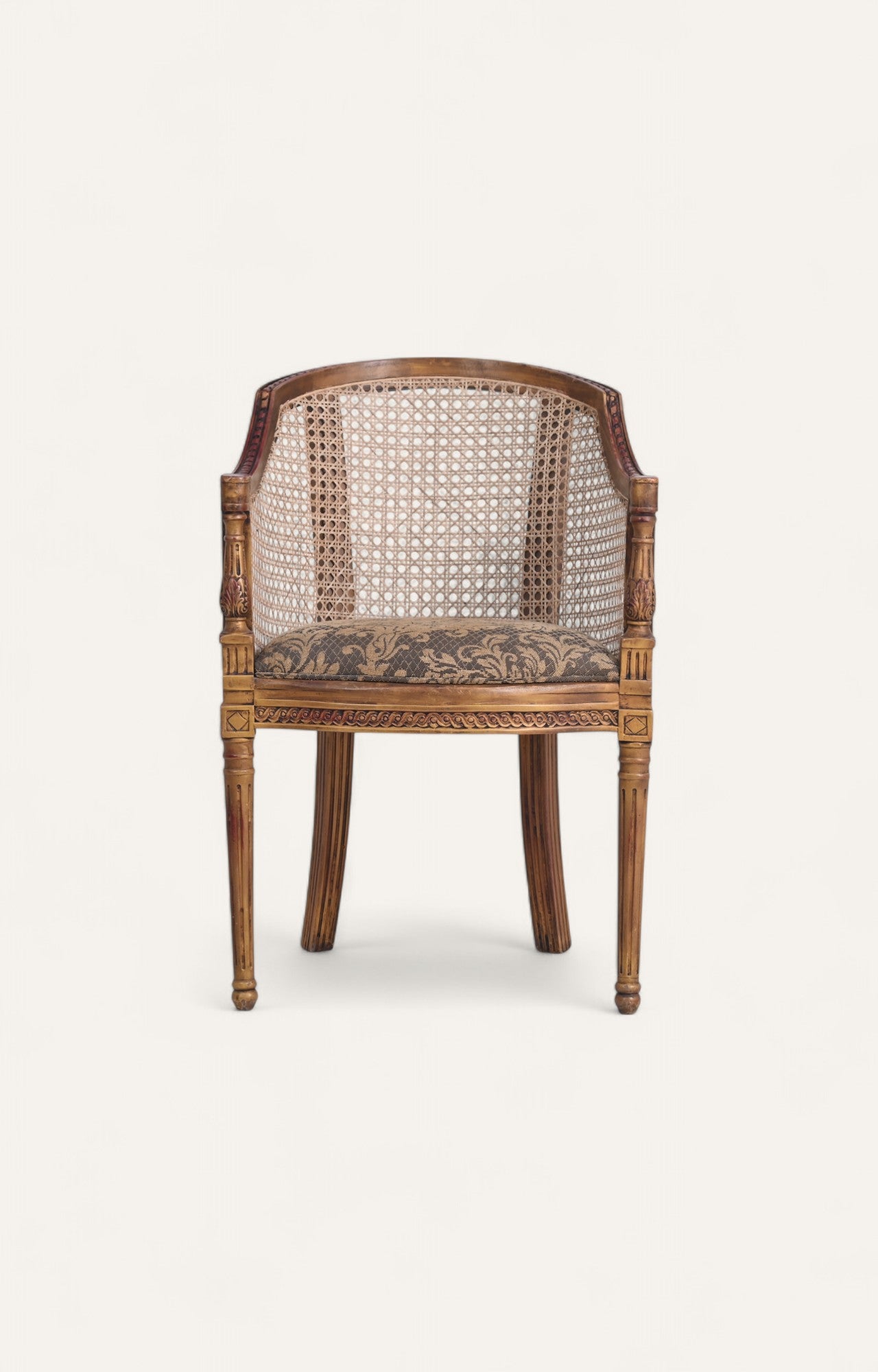Rattan & Wooden Chair