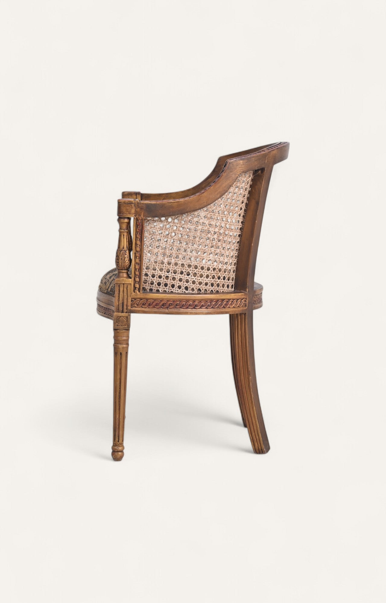 Rattan & Wooden Chair
