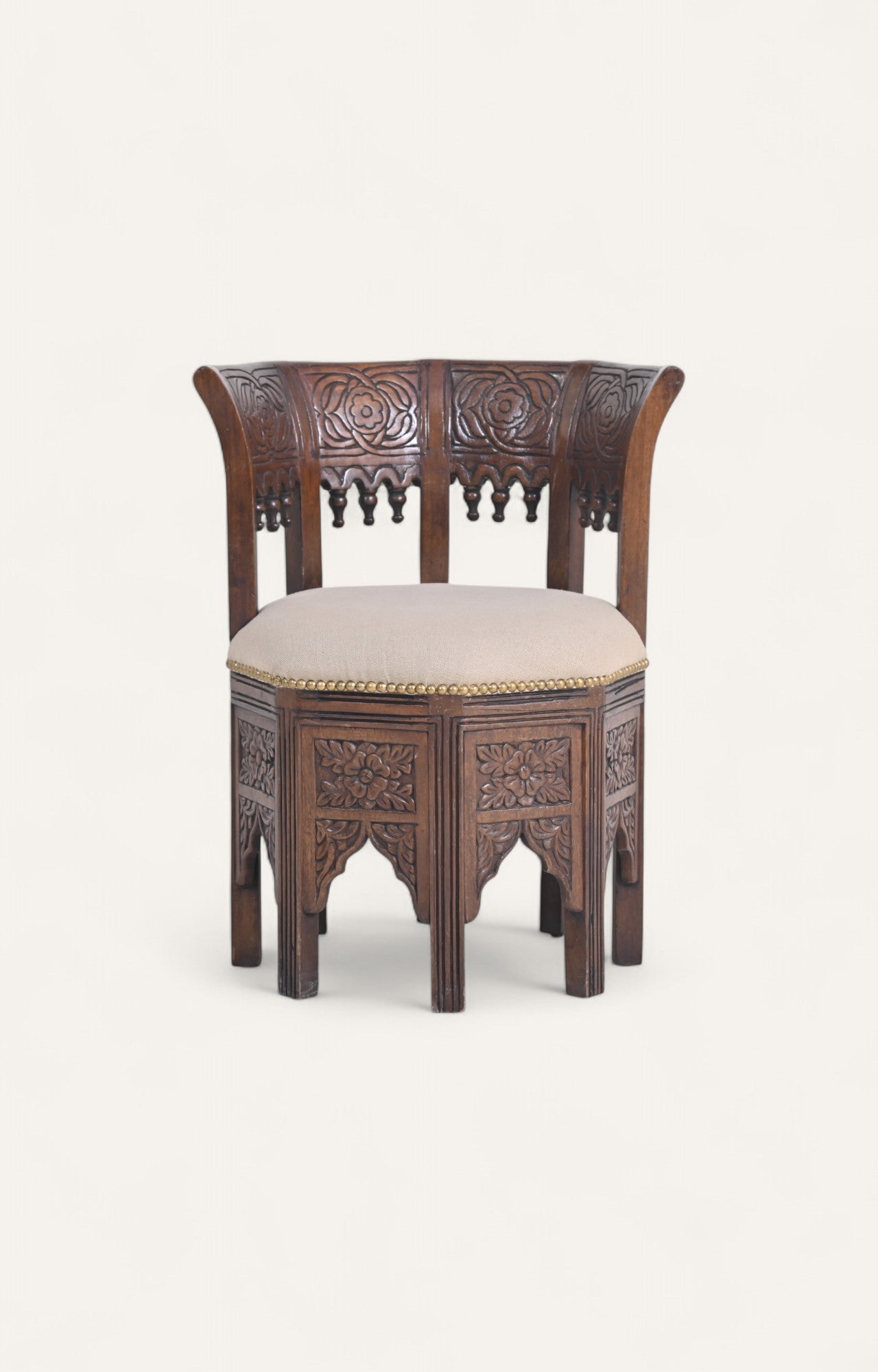 Vintage Curved Arm Chair