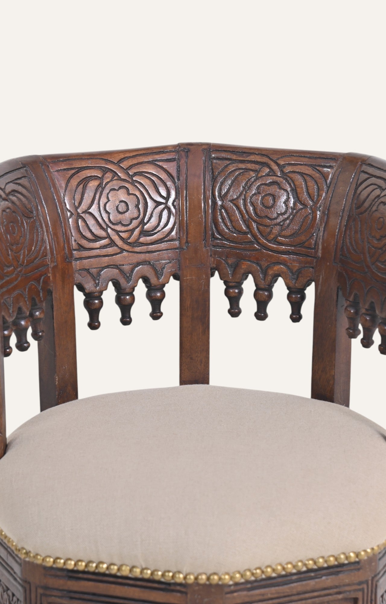 Vintage Curved Arm Chair