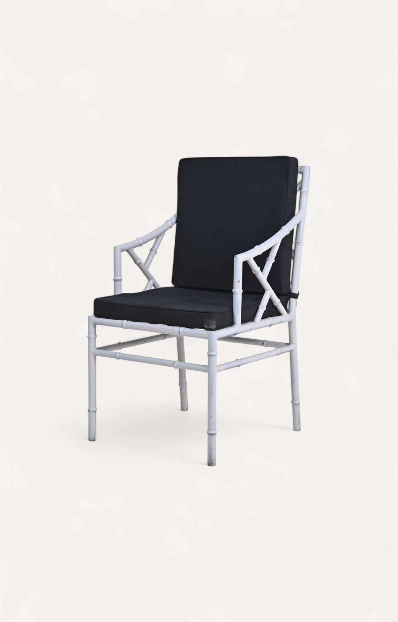 Bamboo Metal Arm Chair