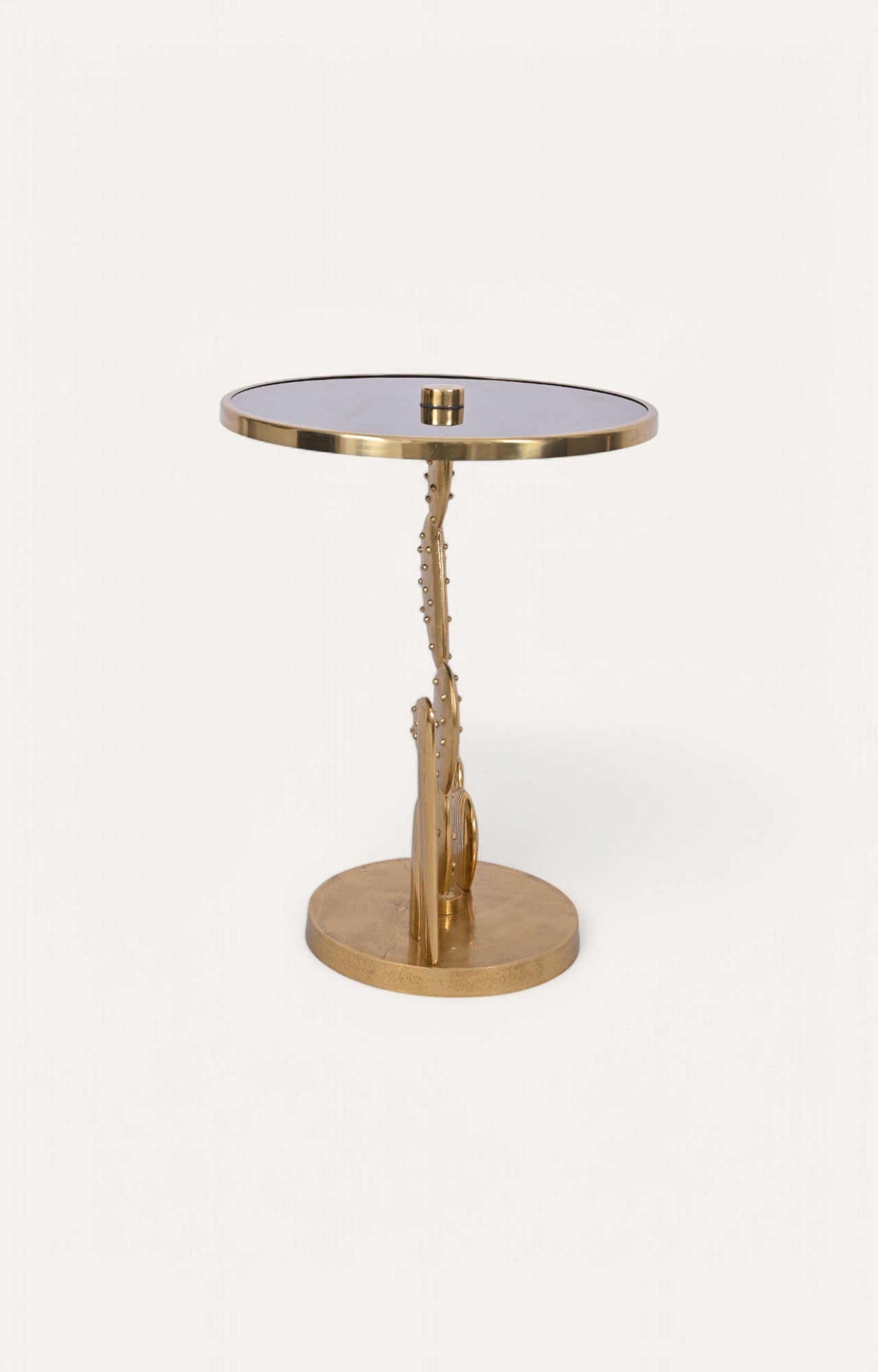 Golden Abstract  Side Table