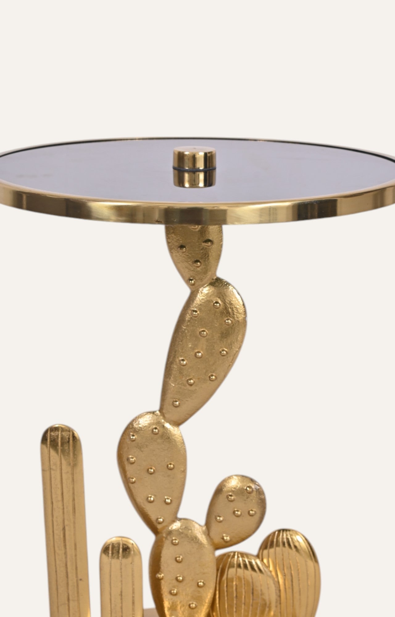 Golden Abstract  Side Table