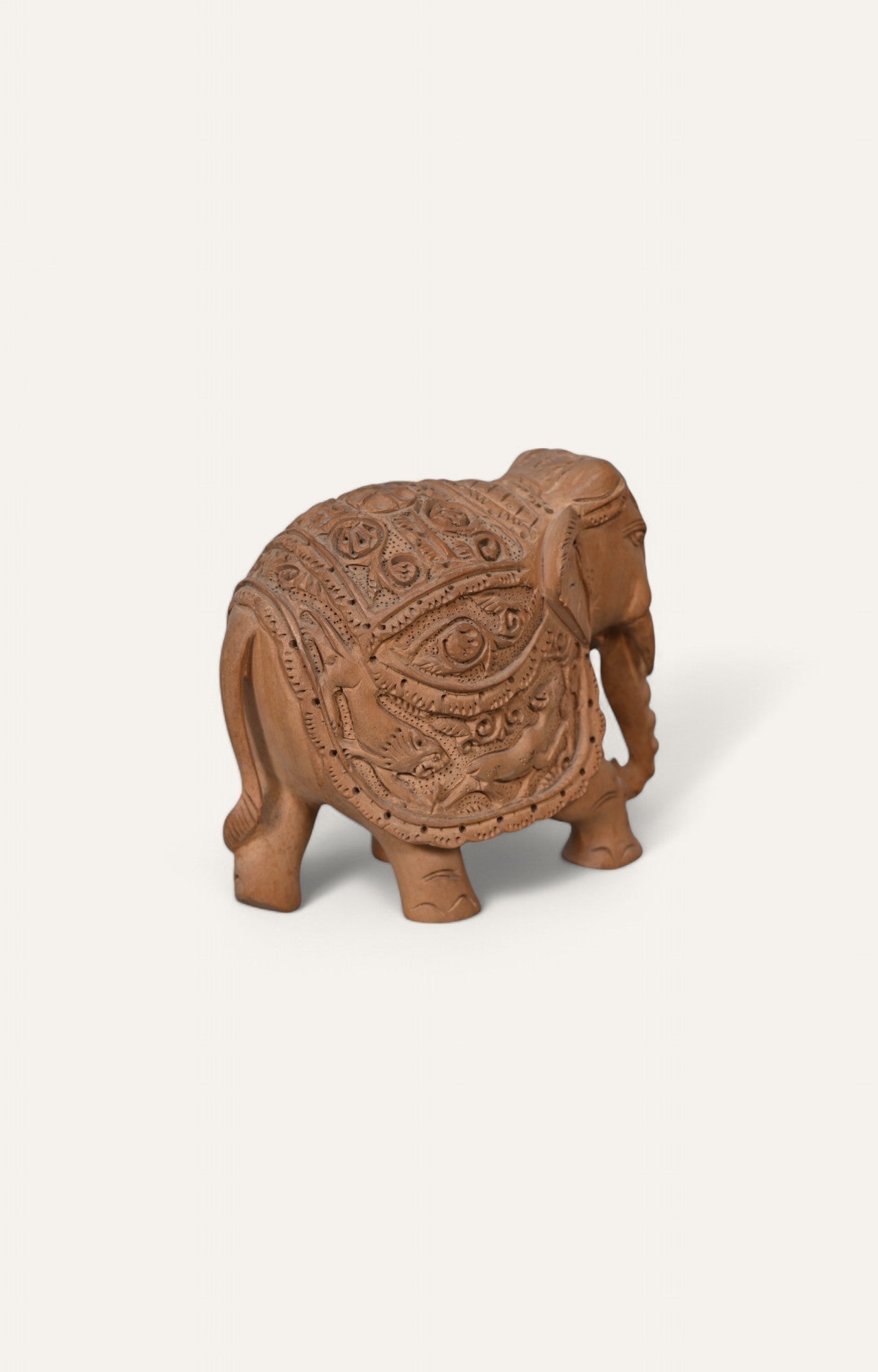 Vintage Wooden Elephant Figurine