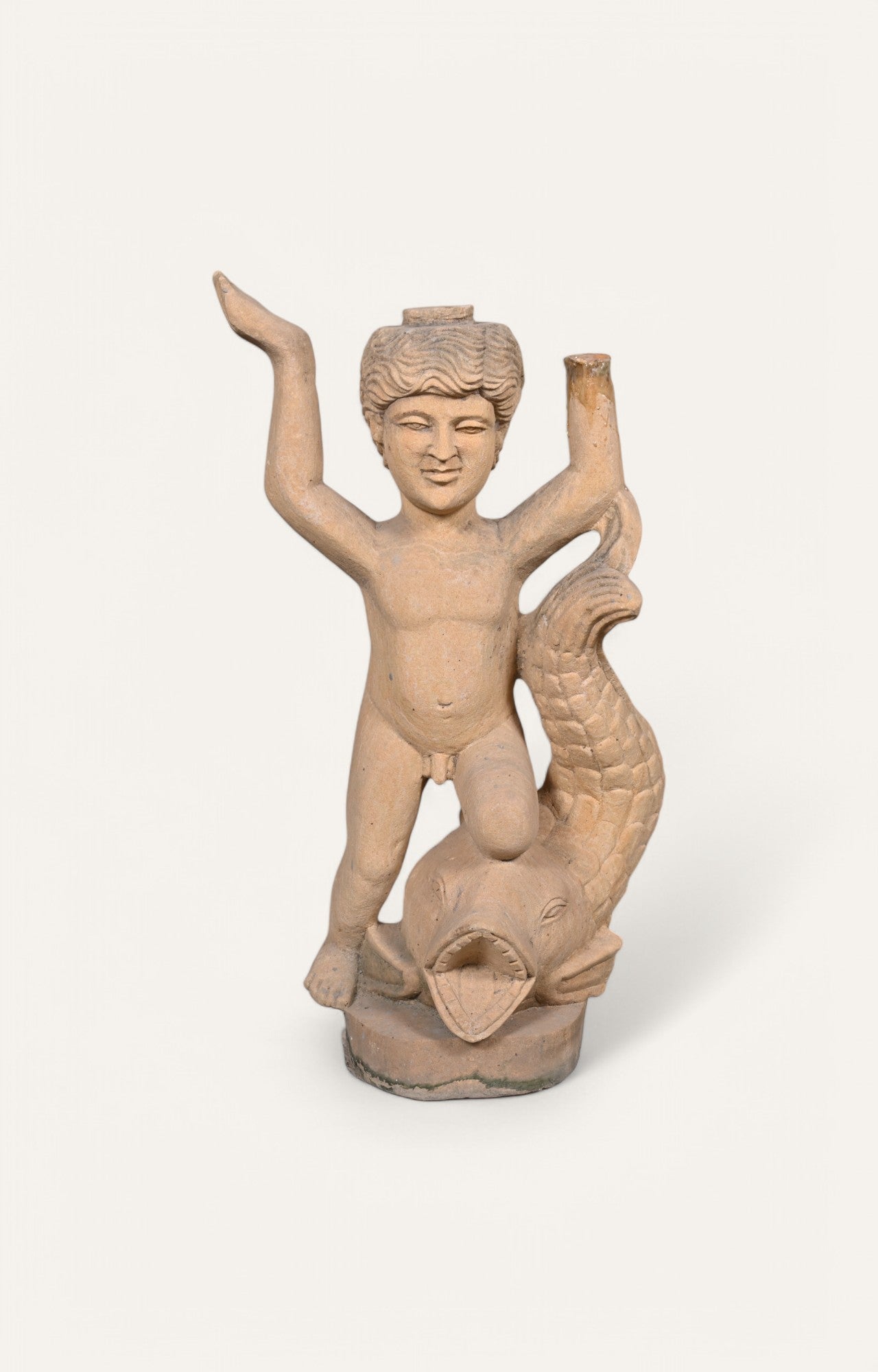 Hans Angel Sandstone Antique Sculpture