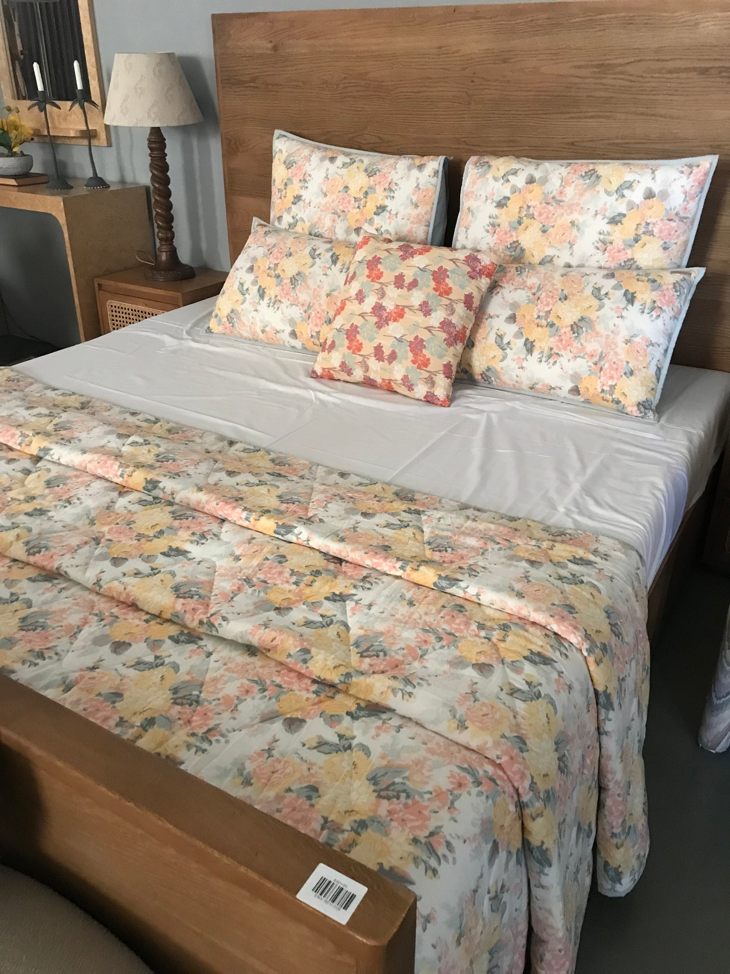 Floral Printed Bed Cover ( Set of 6 )