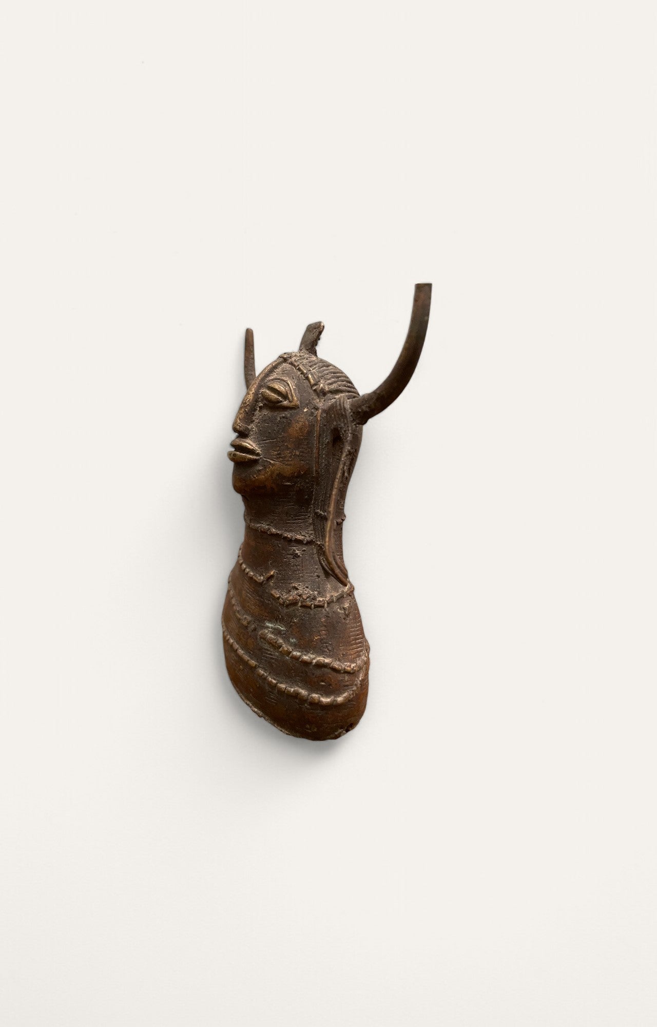 Man with Horns Dhokra Tribal Art Sculpture