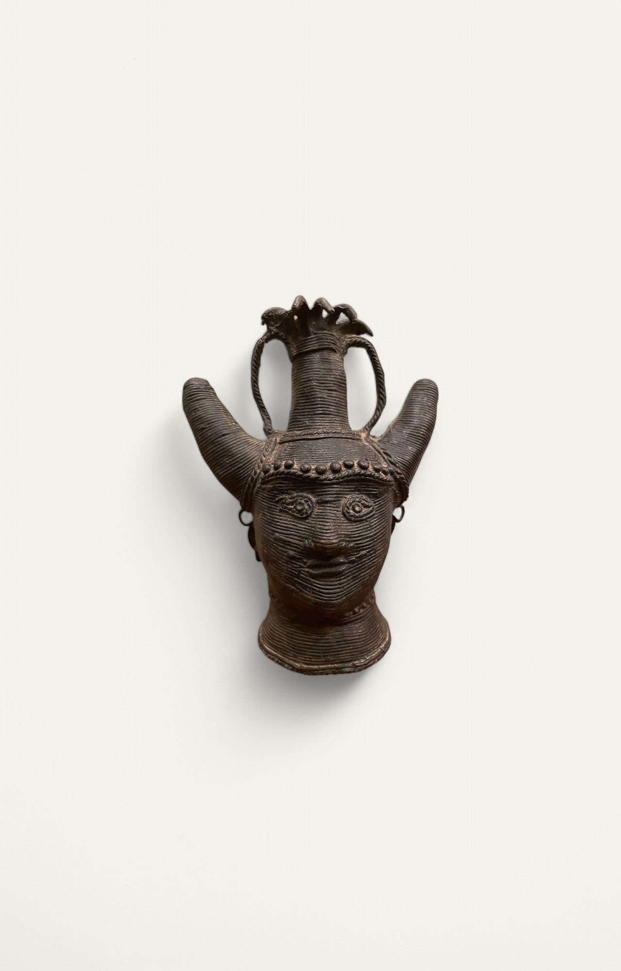 Head of Tribe Dhokra Brass Sculpture